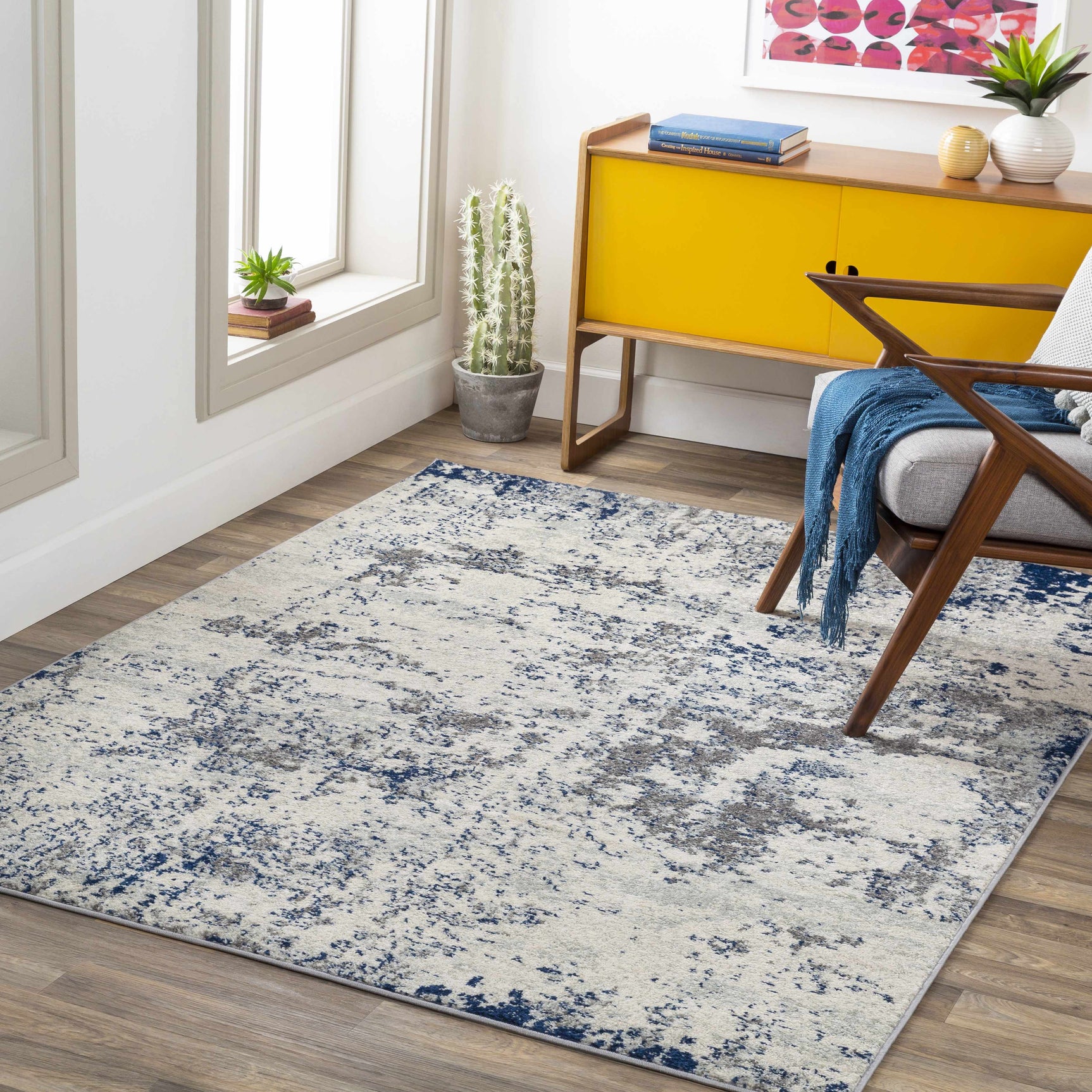Warburton Abstract Area Rug - Ornate Home
