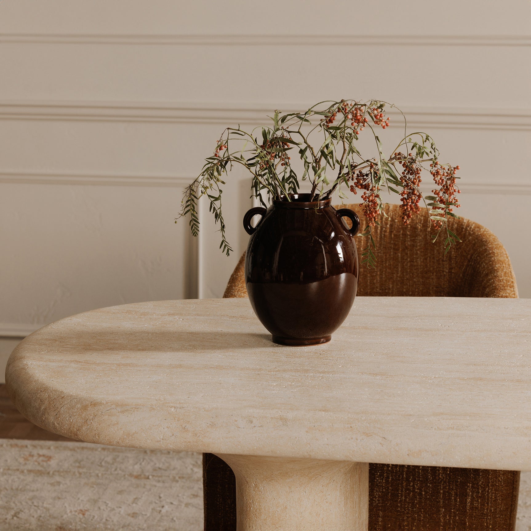 Warby Beige Outdoor Dining Table - Ornate Home