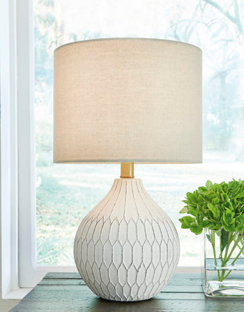 Wardmont White Table Lamp (Online Special Price) - Ornate Home