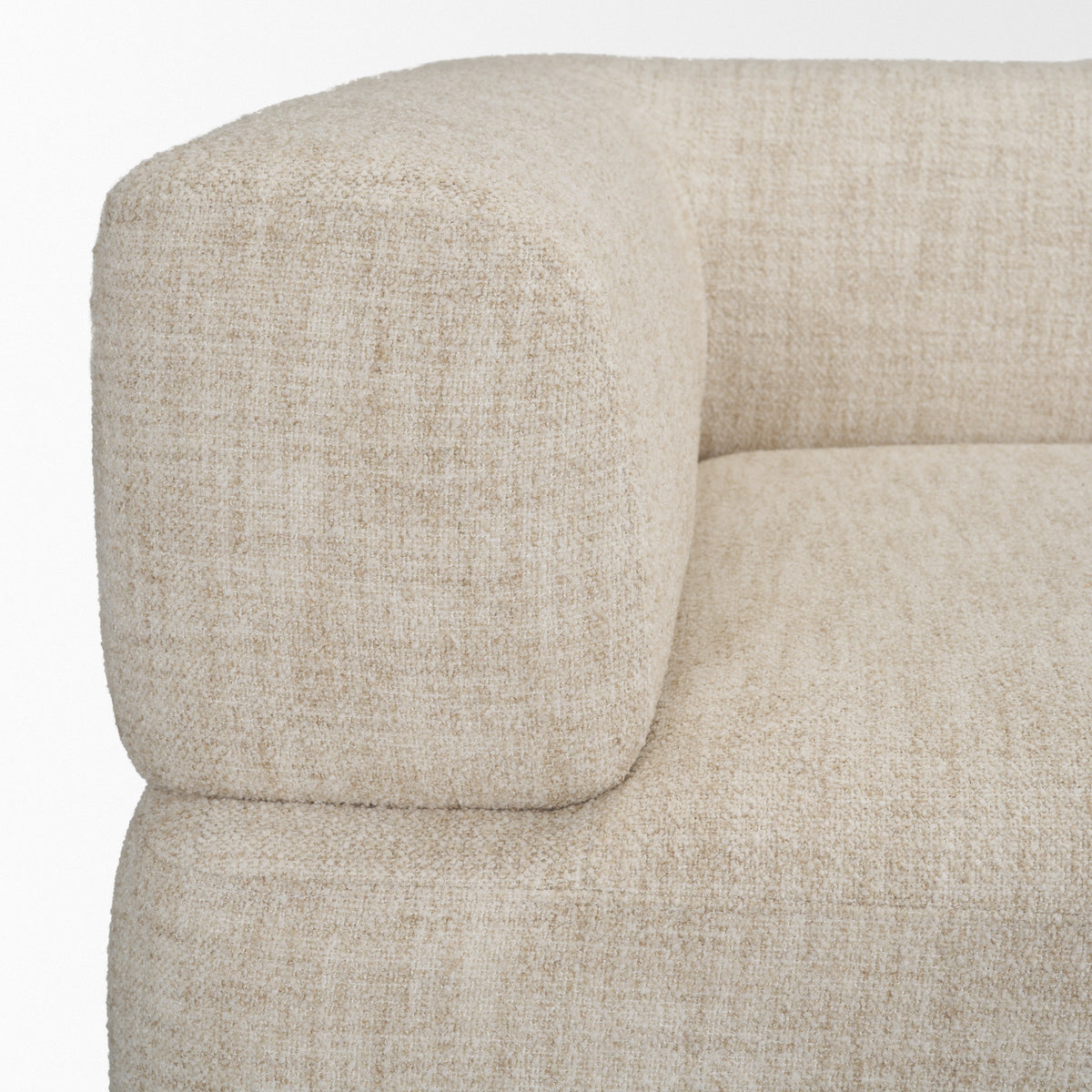 Warner Frame Beige 3-Piece Long Left Arm Sofa Set with Small Corner Piece - Ornate Home