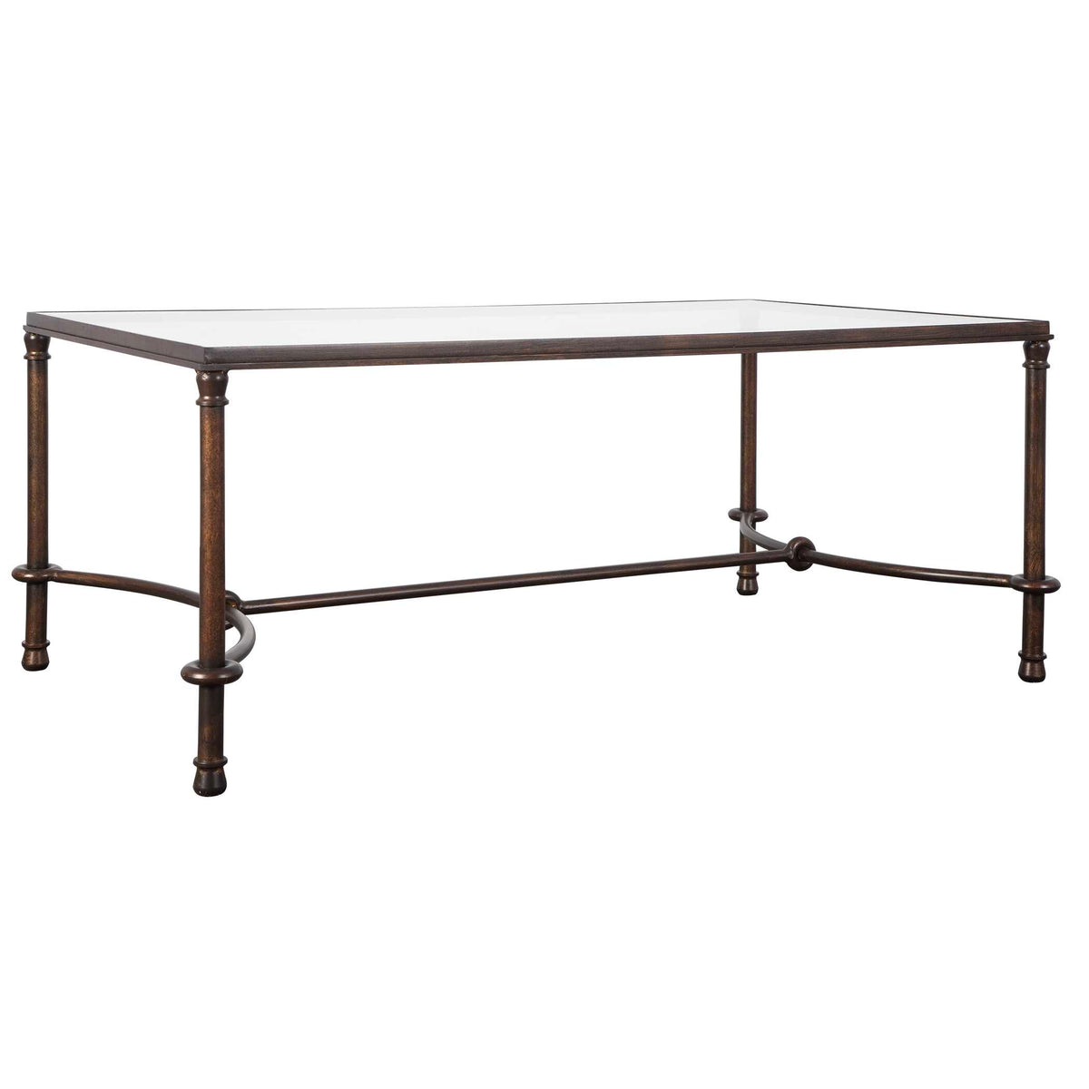 Warring Bronze Iron Coffee Table - Ornate Home