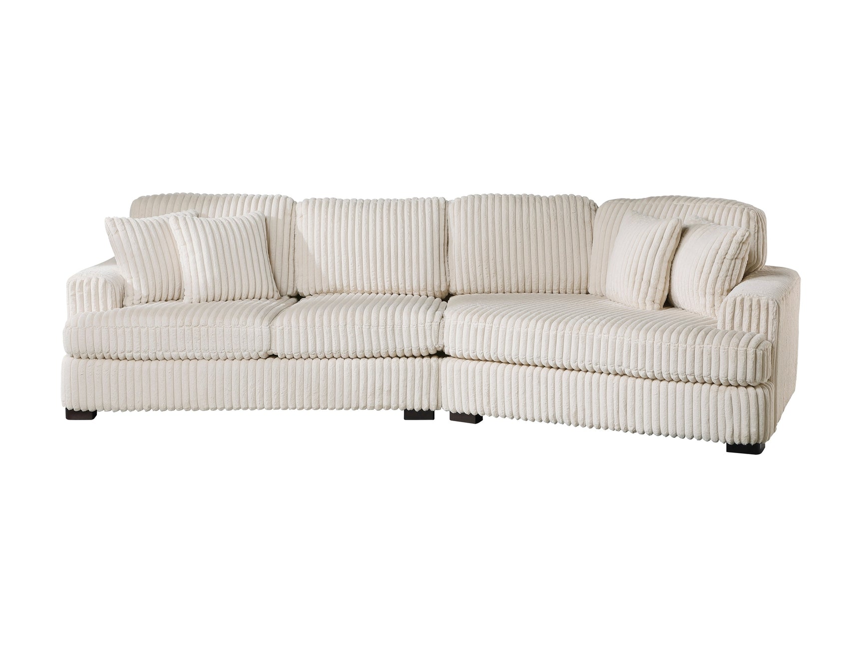 Warwick Beige 2-Piece Sectional with Right Cuddler - Ornate Home