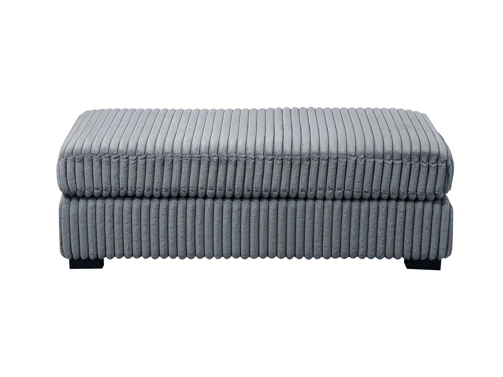 Warwick Gray Ottoman - Ornate Home