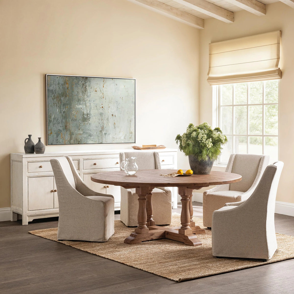 Warwick Oatmeal Dining Chair - Ornate Home