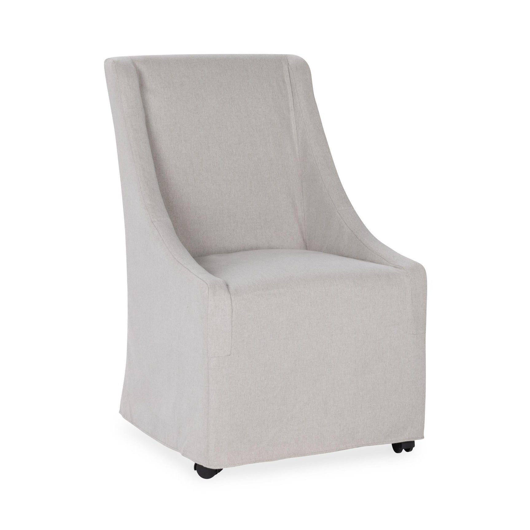 Warwick Sandy Tan Dining Chair with Casters - Ornate Home