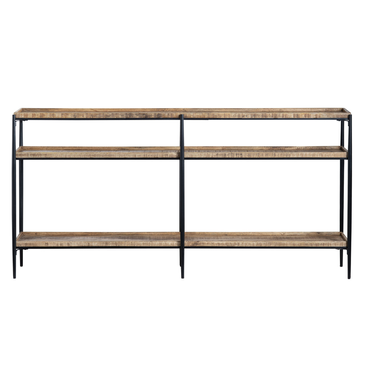 Washburne Brown/Black Console Table - Ornate Home