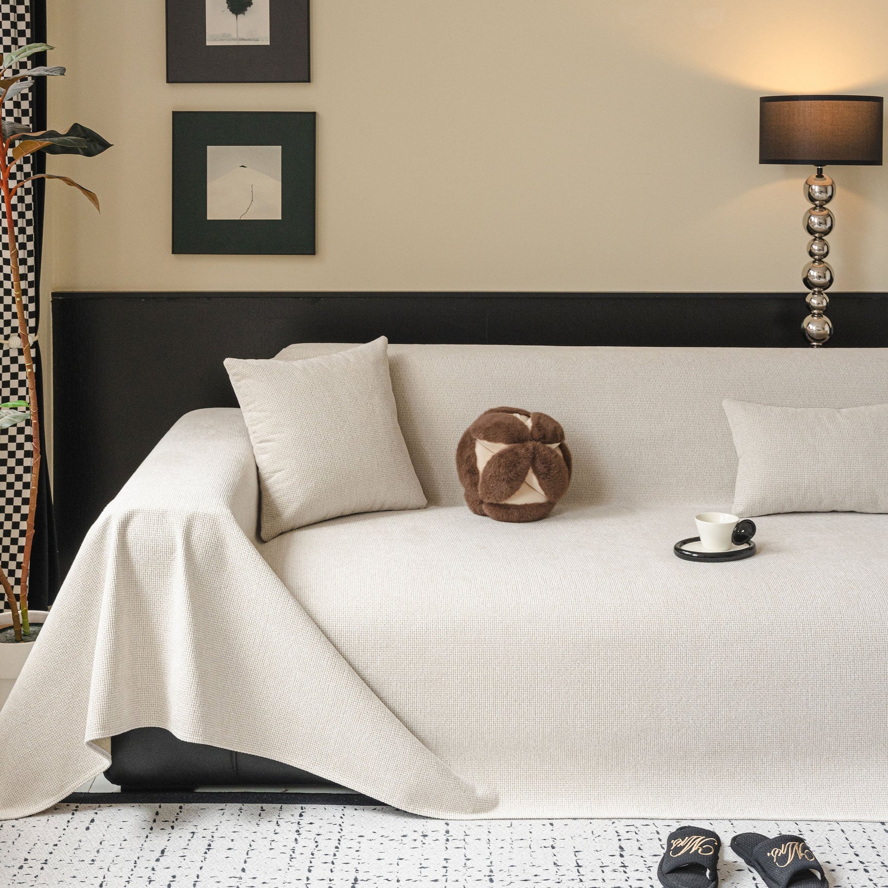 Waterproof Couch Throw Cover for Dogs, Non Slip Slipcover for Leather Fabric Sofa - Ornate Home