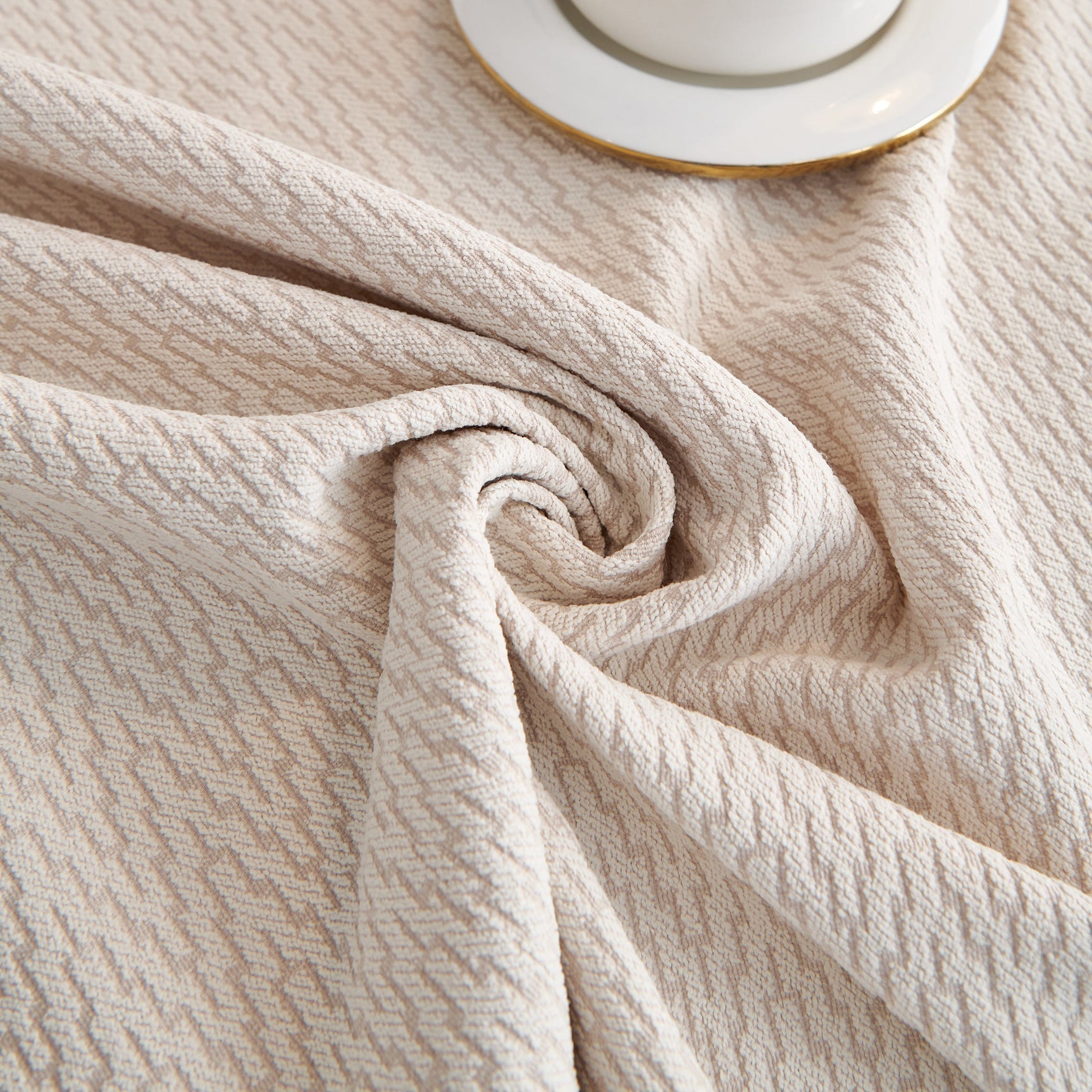 Waterproof Scratch Proof Herringbone Large Throw Blanket for Couch, Chenille Couch Cushion Covers for Pets - Ornate Home