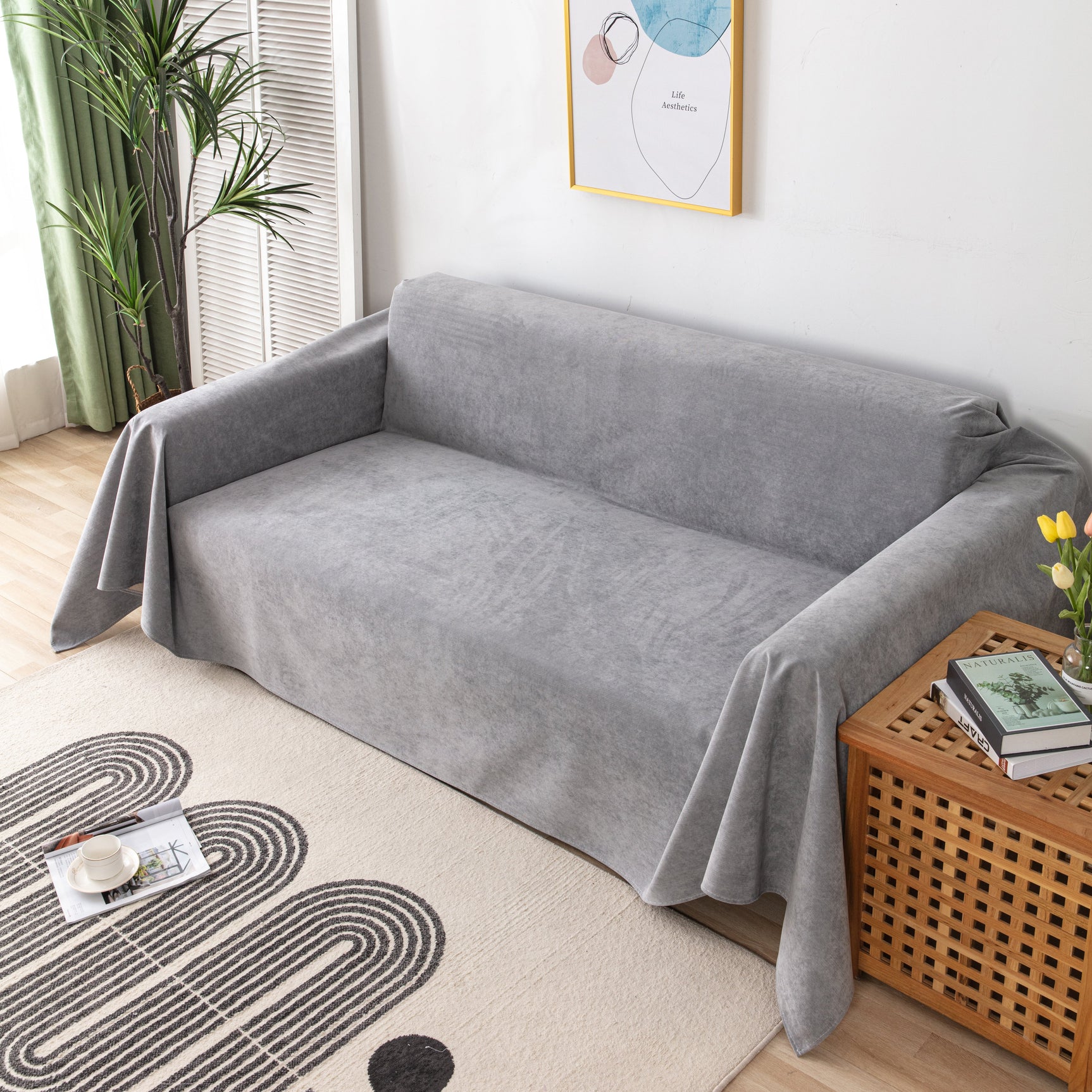 Waterproof Scratch-Resistant Furniture Covers for Pets, Non-Slip Couch Cover Throw - Ornate Home
