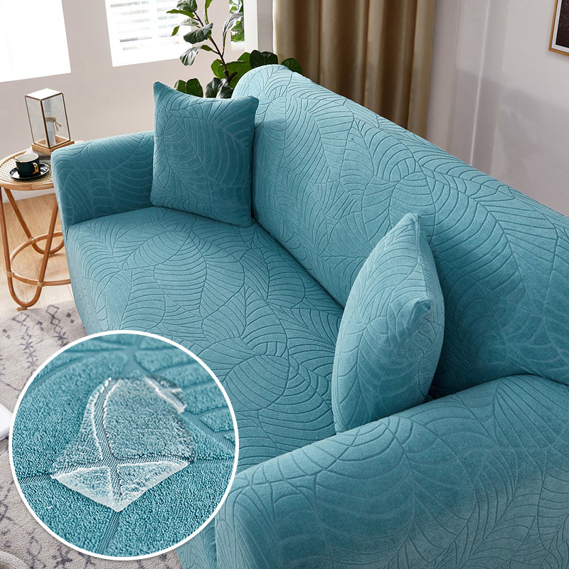 Waterproof Sofa Covers for 1/2/3/4 Seater Jacquard Solid Couches Elastic L Shaped Sofa Cover for Living Room Armchair and Couch - Ornate Home