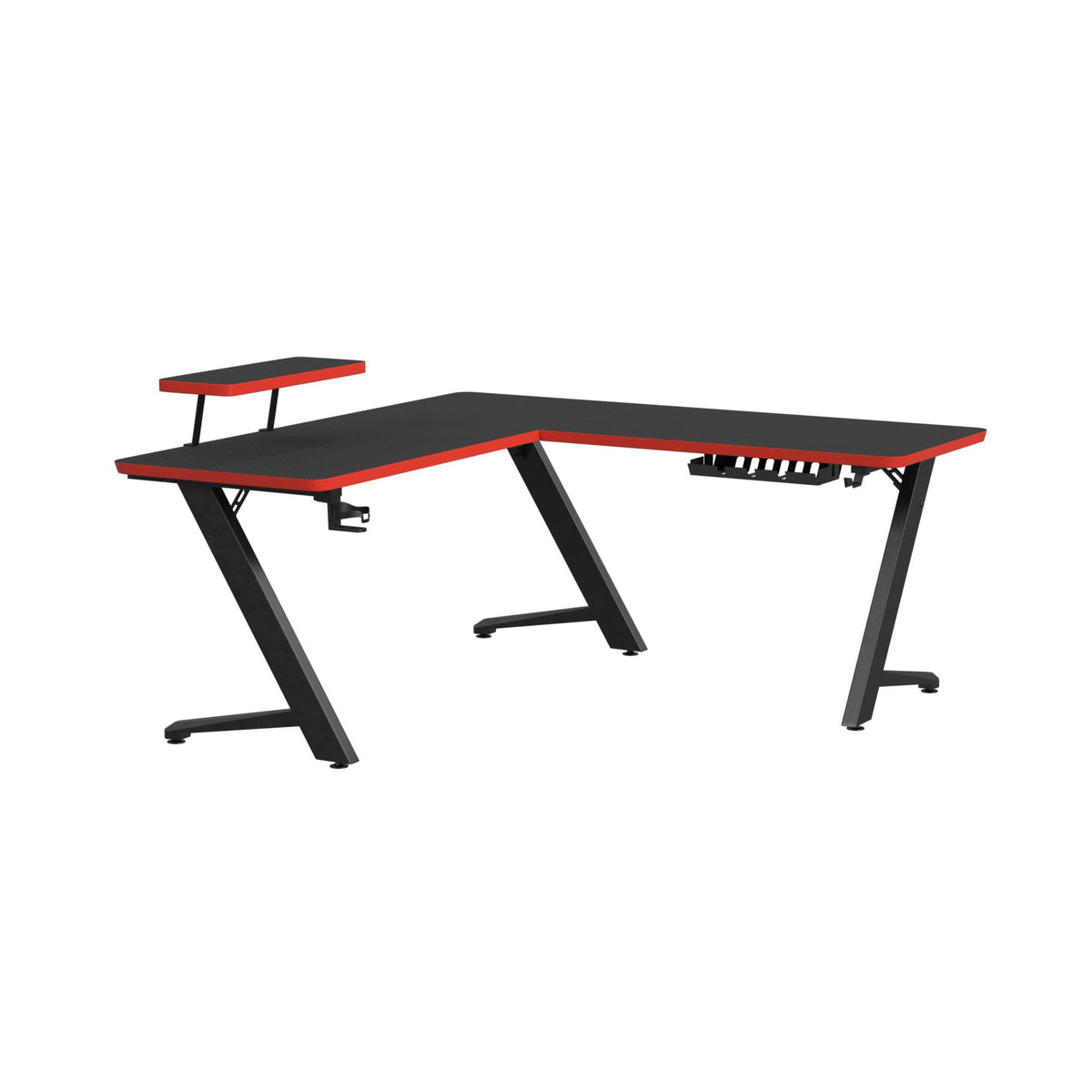 Waterside Black L Shape Desk - Ornate Home
