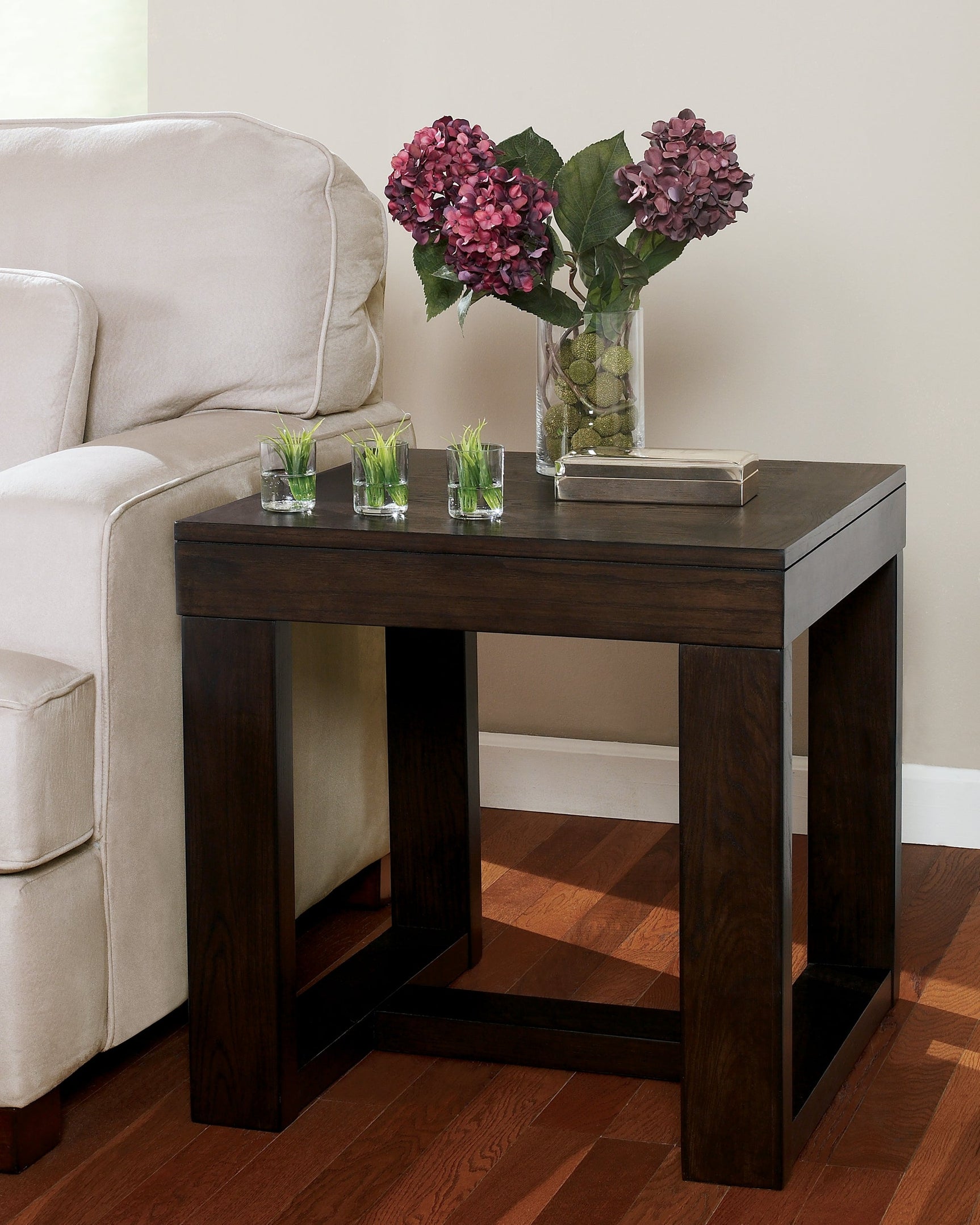 Watson Dark Brown Coffee Table & 2 End Tables w/Console (Online Special Price) - Ornate Home