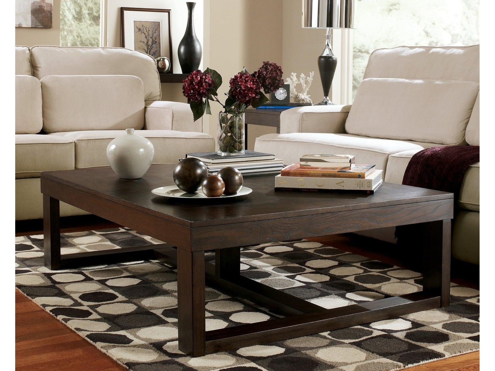 Watson Dark Brown Coffee Table - Ornate Home