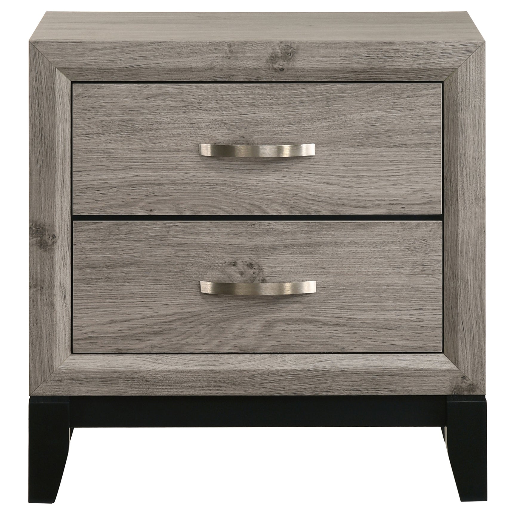 Watson Light Taupe 2-drawer Nightstand Bedside Table - Ornate Home