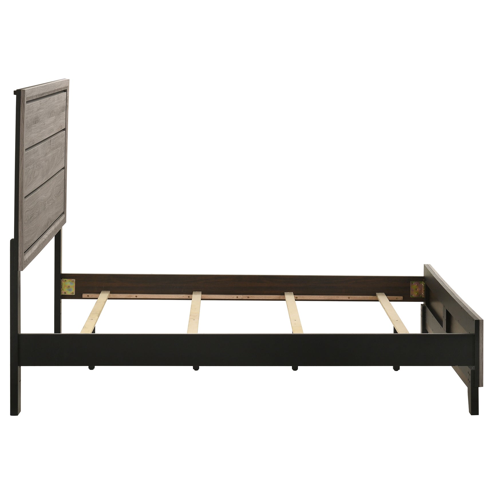 Watson Light Taupe Wood Full Panel Bed - Ornate Home