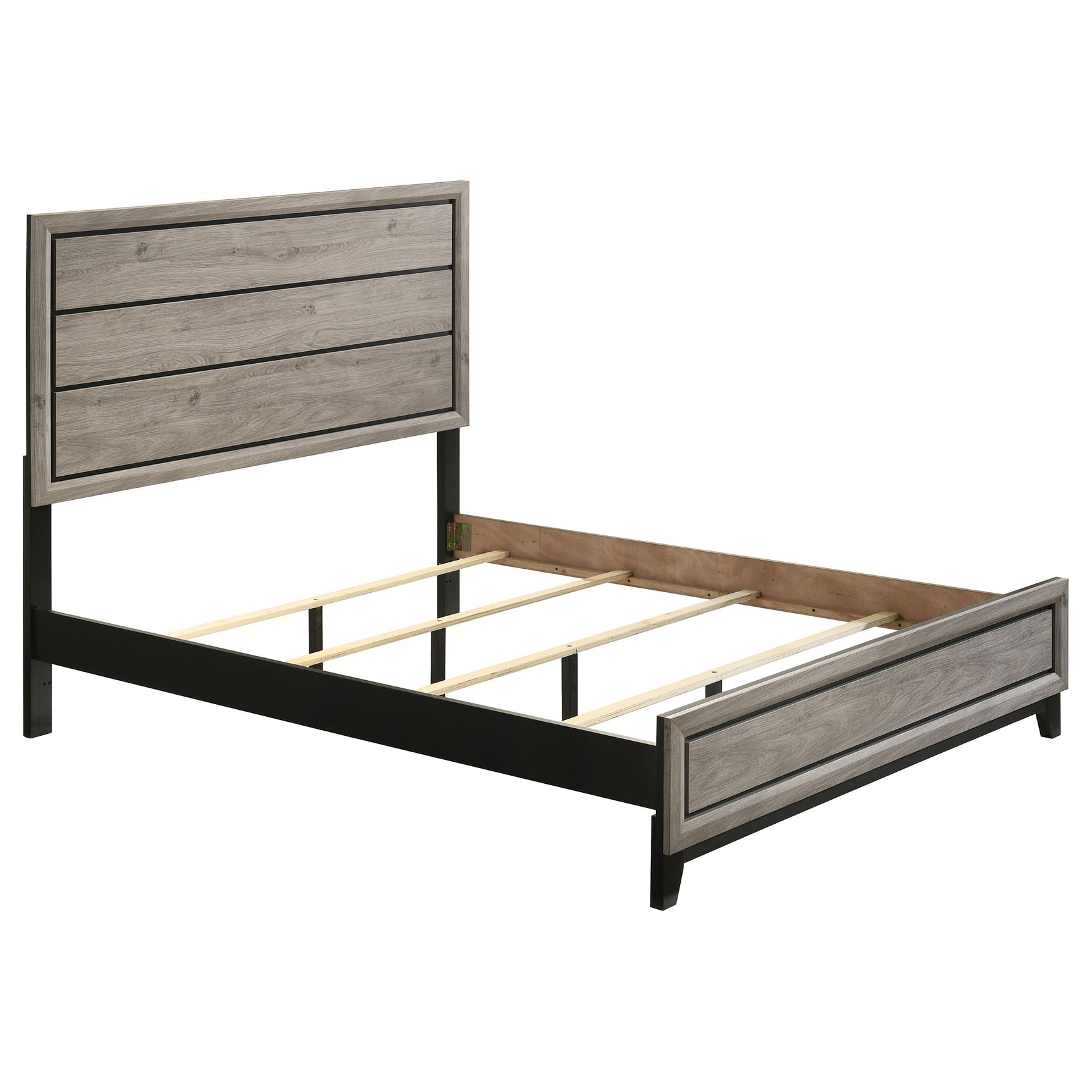 Watson Light Taupe Wood Queen Panel Bed - Ornate Home