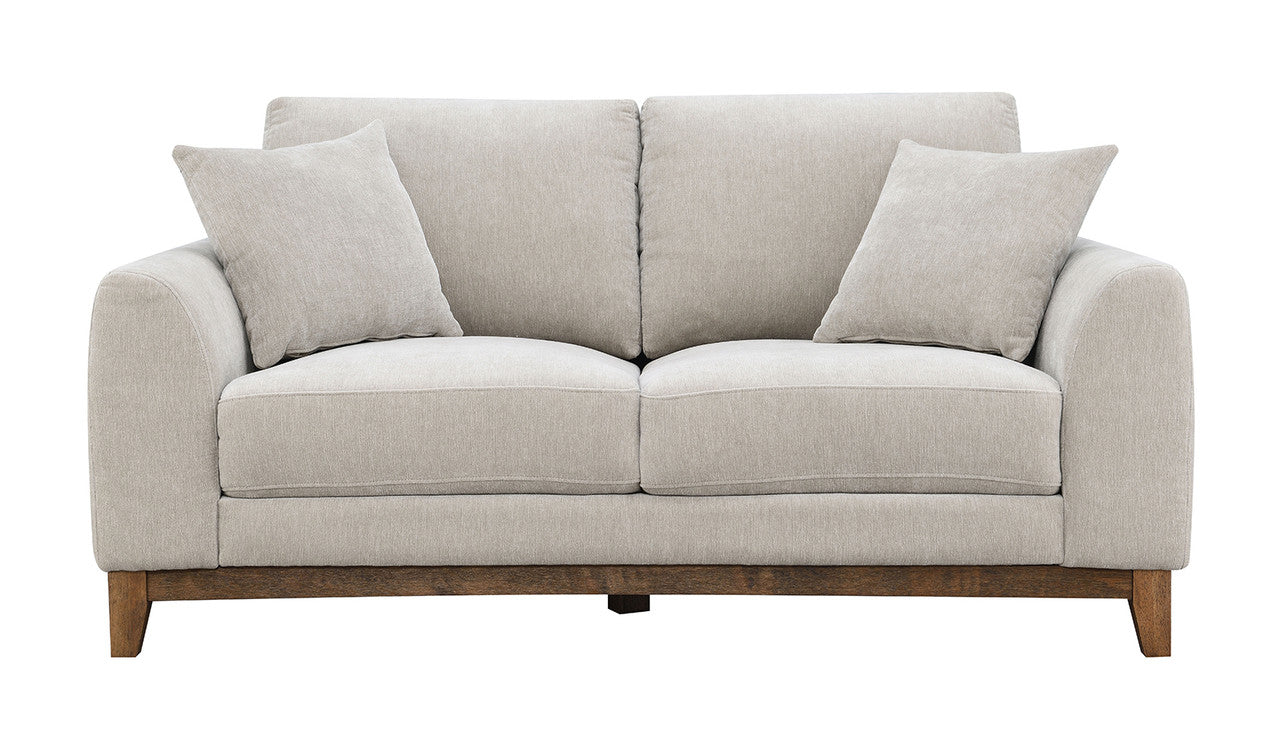Watton Light Gray Loveseat - Ornate Home