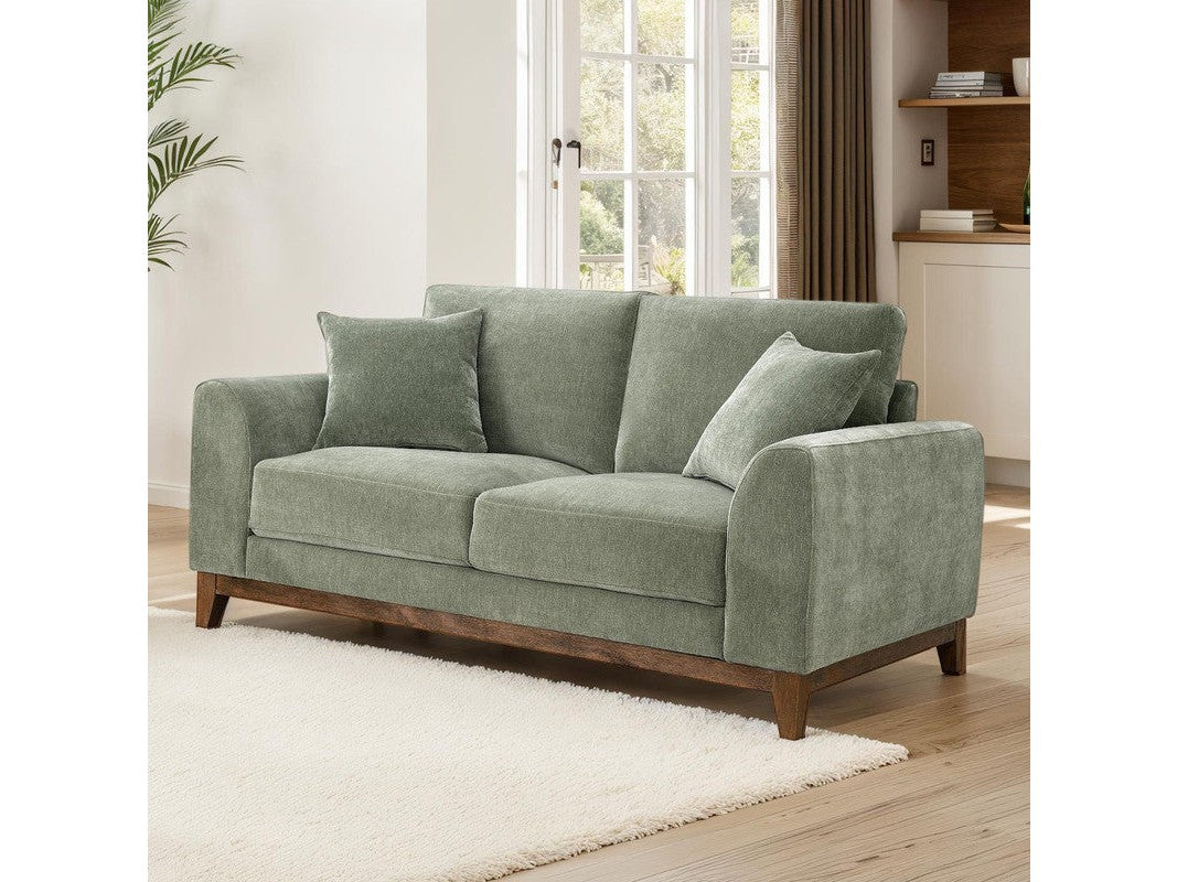 Watton Olive Green Loveseat - Ornate Home