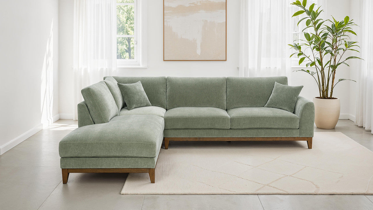 Watton Olive Green Sectional - Ornate Home