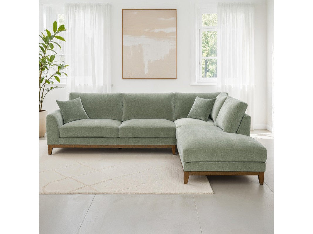 Watton Olive Green Sectional - Ornate Home