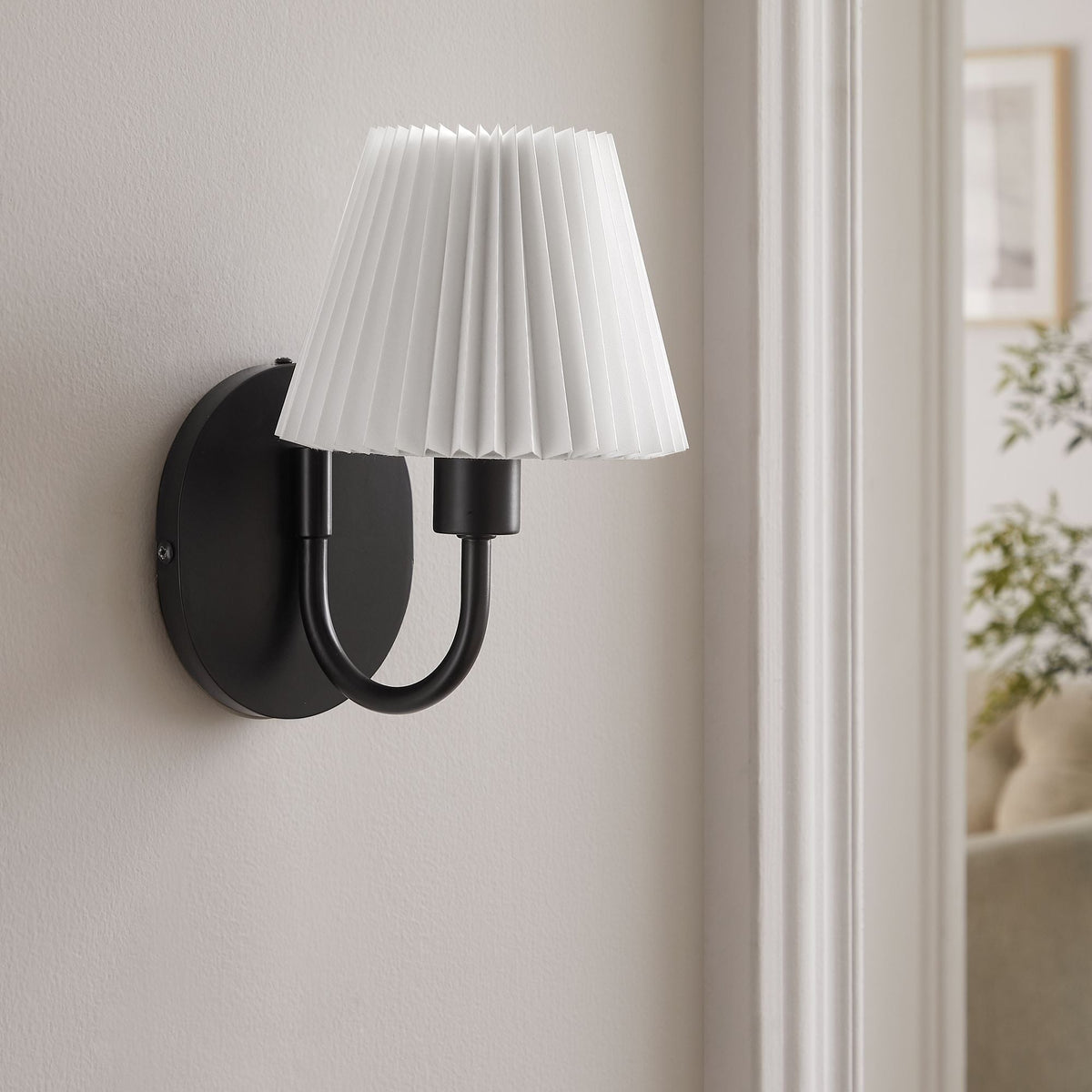 Wave Black Wall Sconce - Ornate Home