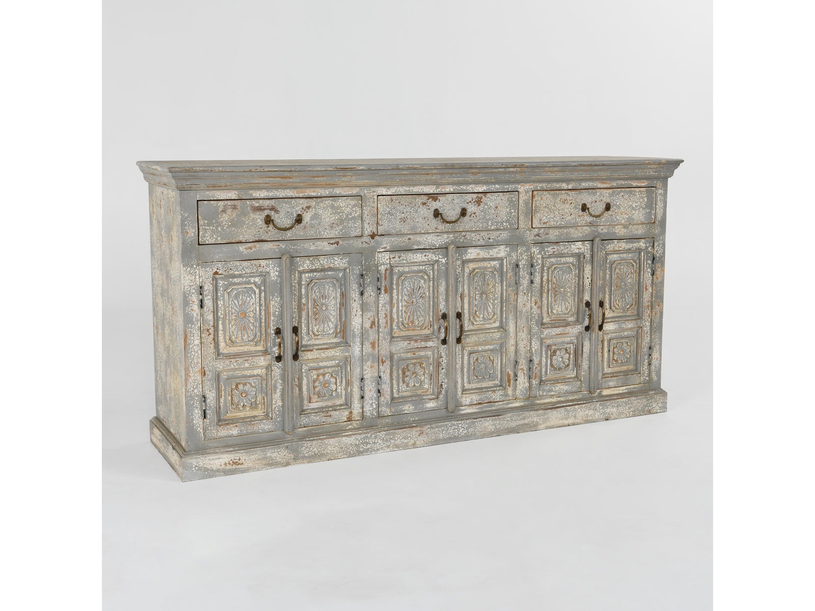 Wd Distressed Sideboard - Ornate Home