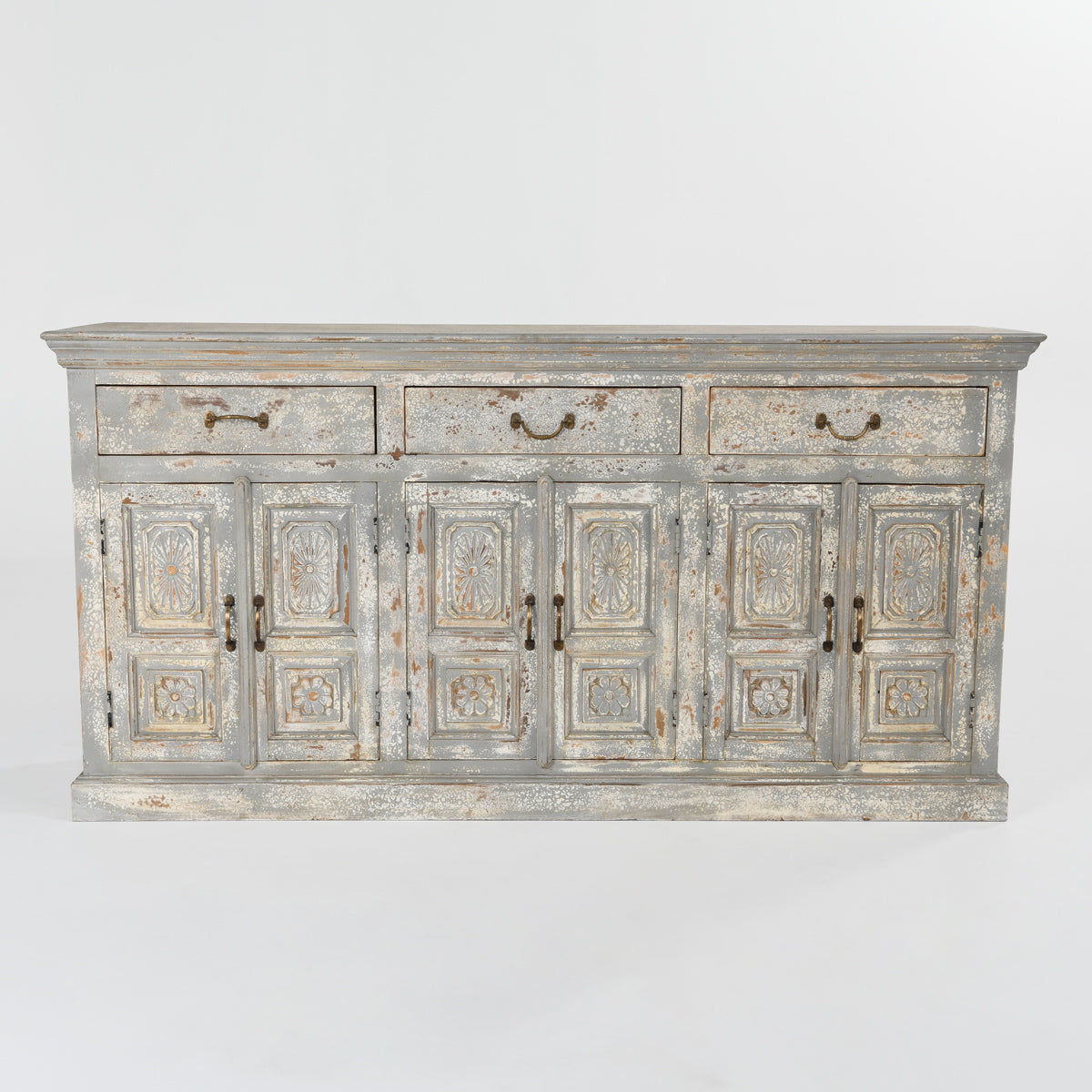 Wd Distressed Sideboard - Ornate Home