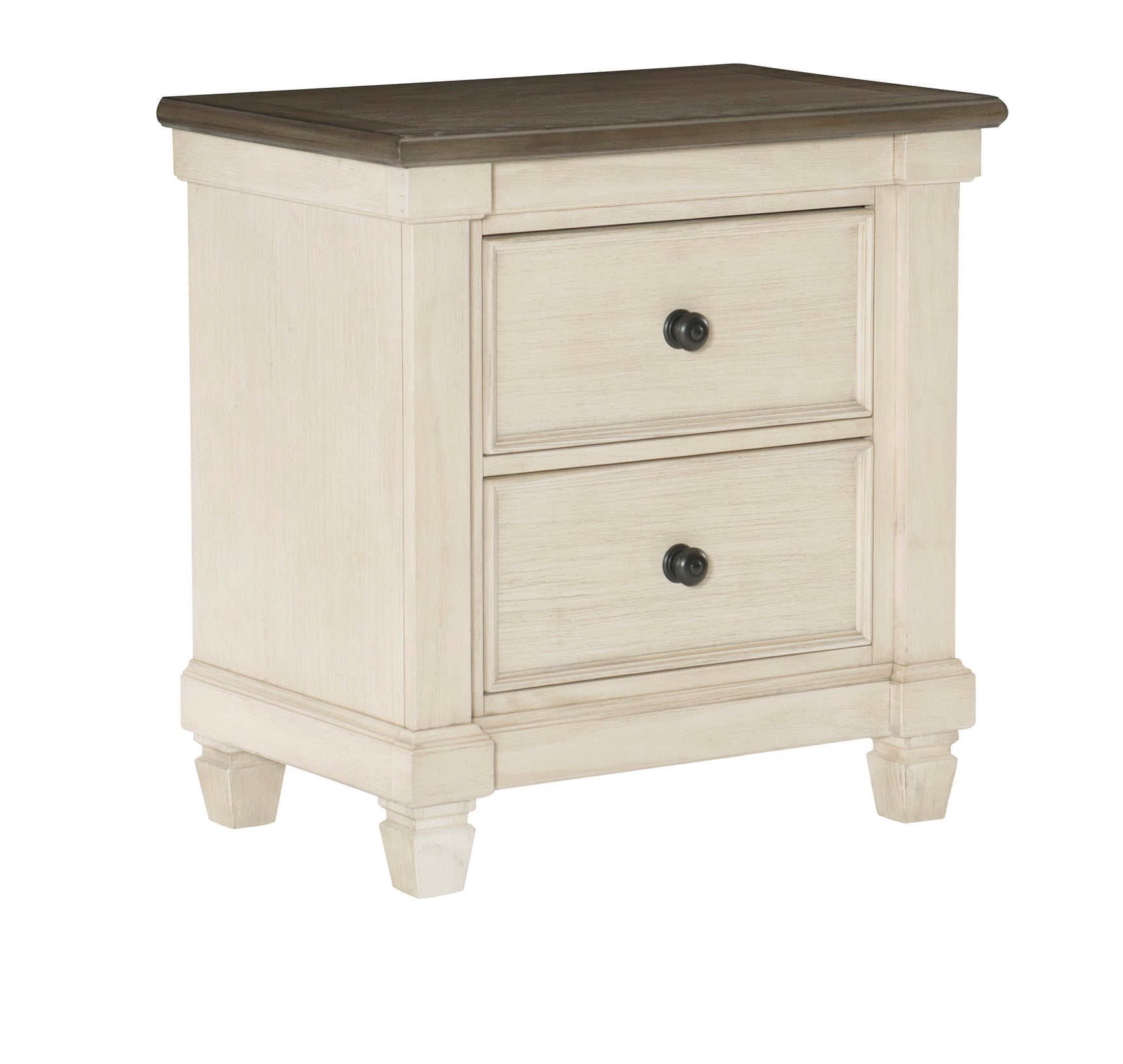 Weaver Antique White Nightstand - Ornate Home