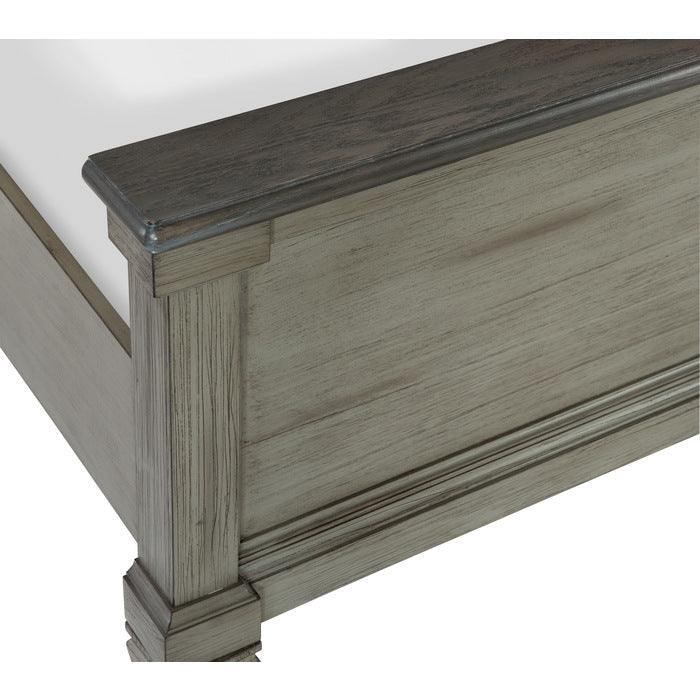 Weaver Coffee/ Antique Gray Queen Bed - Ornate Home