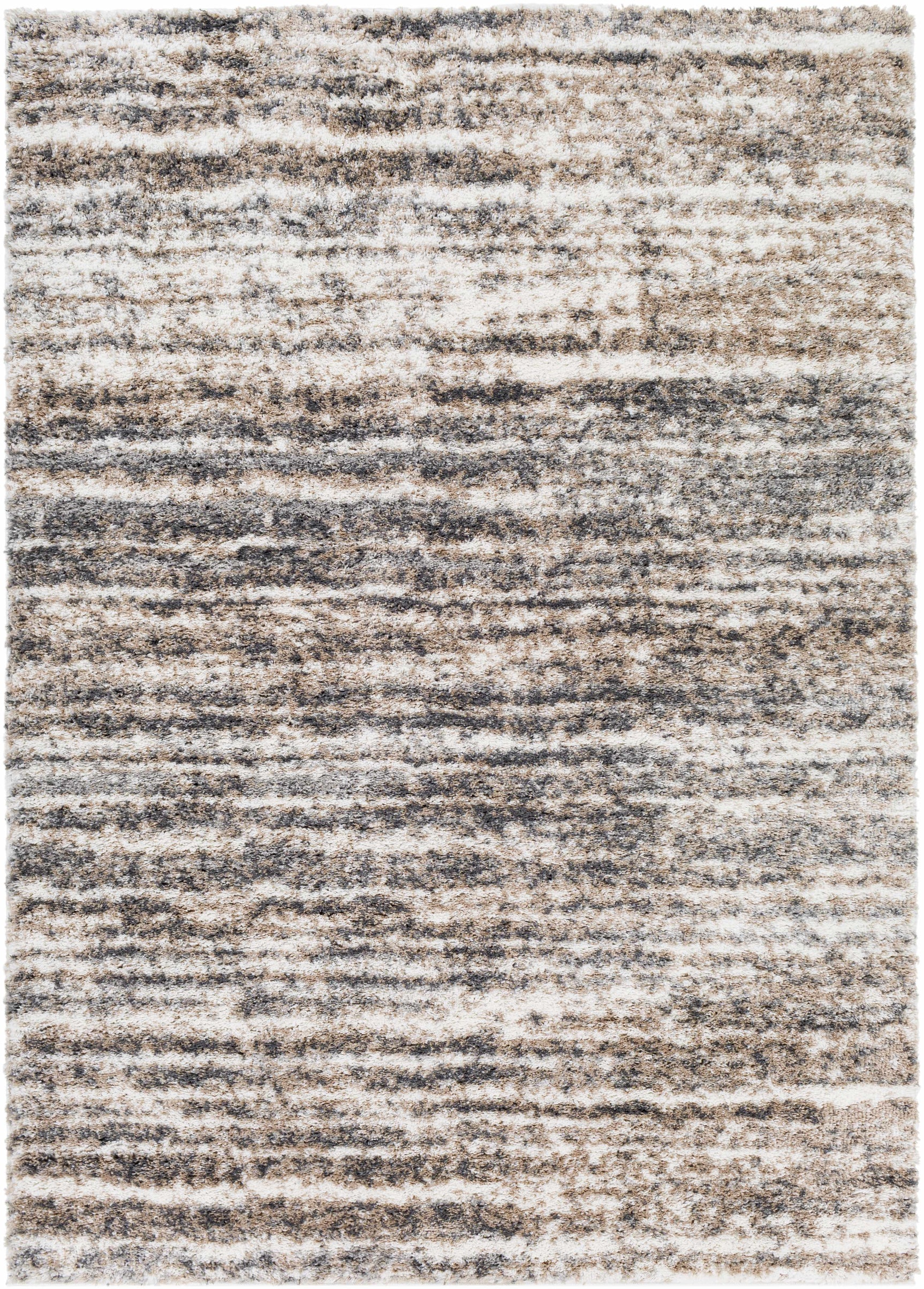 Weddin Striped Plush Area Rug - Ornate Home