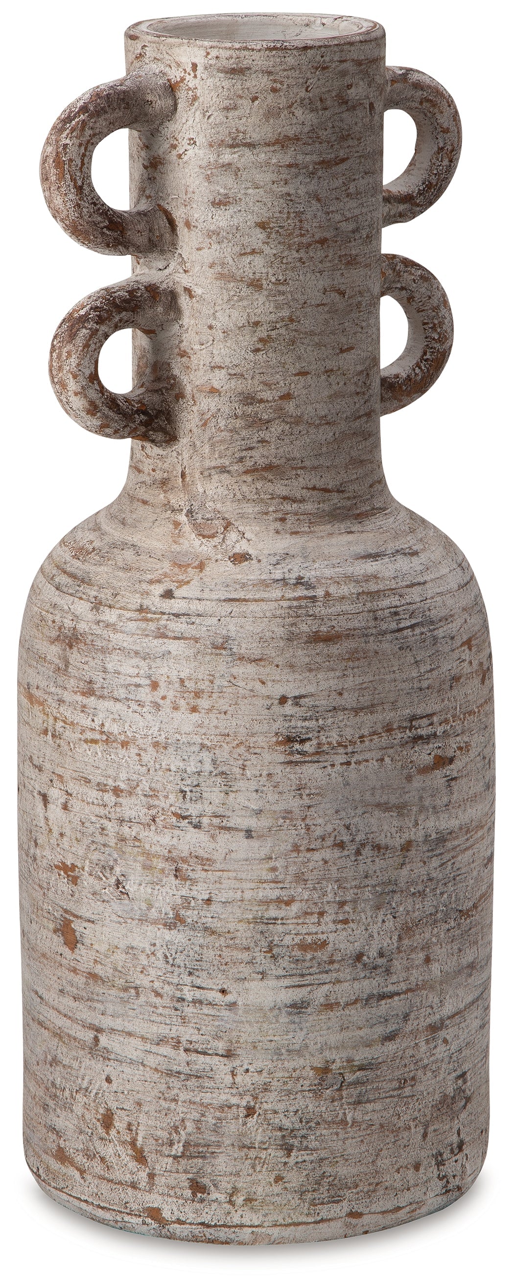 Wellbridge Distressed White Vase - Ornate Home