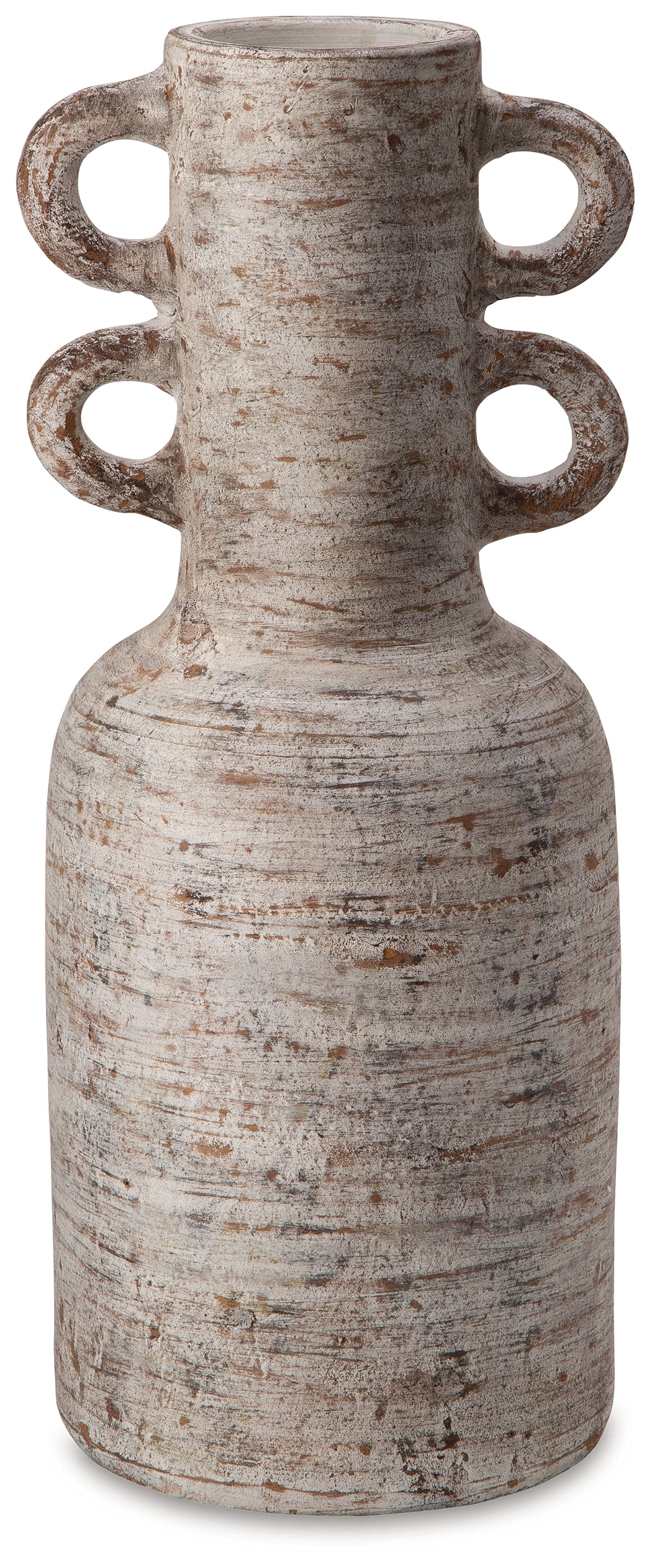 Wellbridge Distressed White Vase - Ornate Home