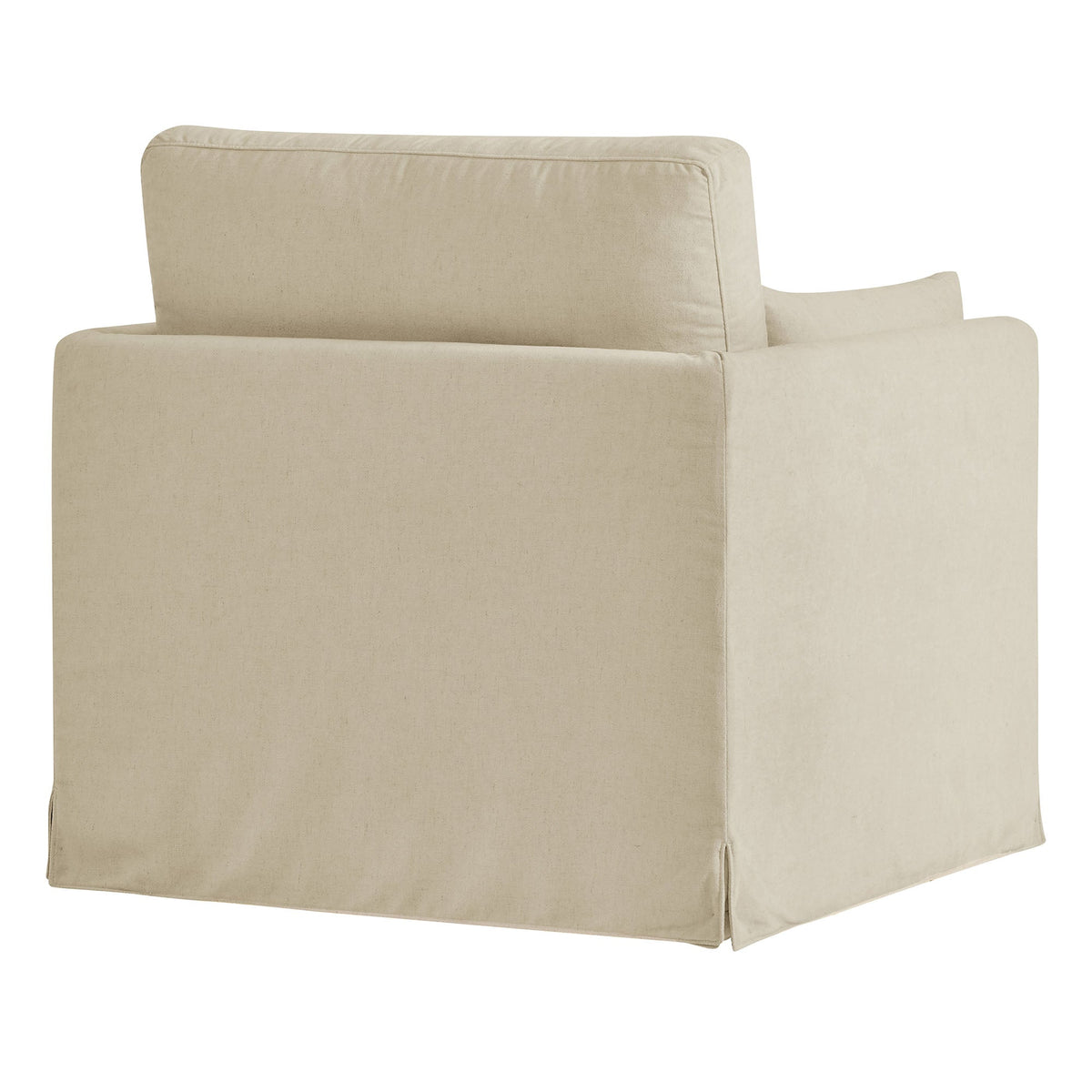 Wellfleet Slipcovered Linen-Blend Armchair - Ornate Home