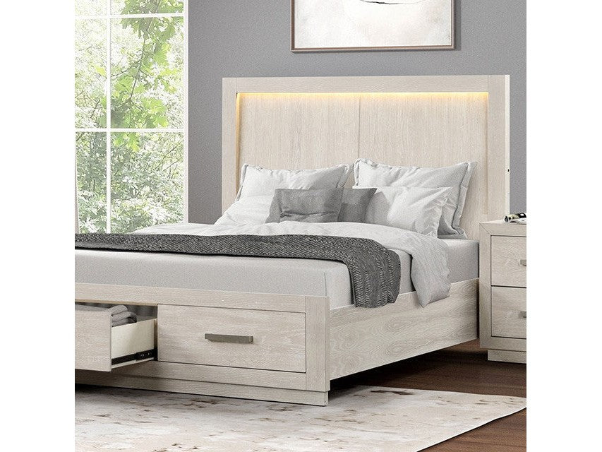 Wellingborough Light Gray Queen Bed - Ornate Home