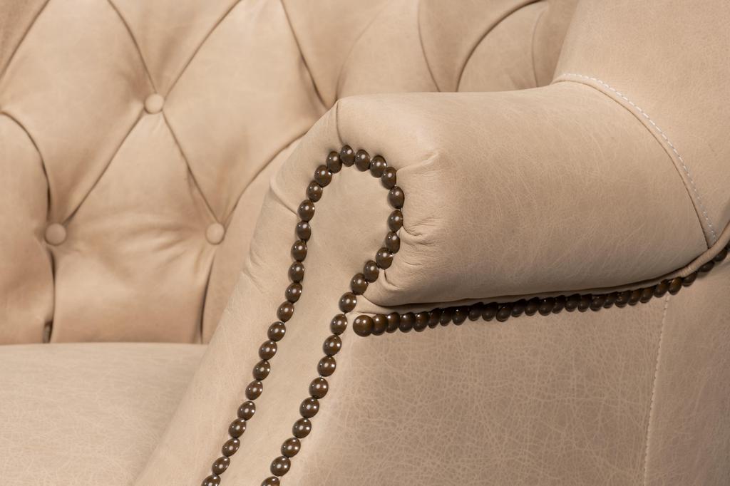 Welsh Cappuccion Leather Chair - Ornate Home