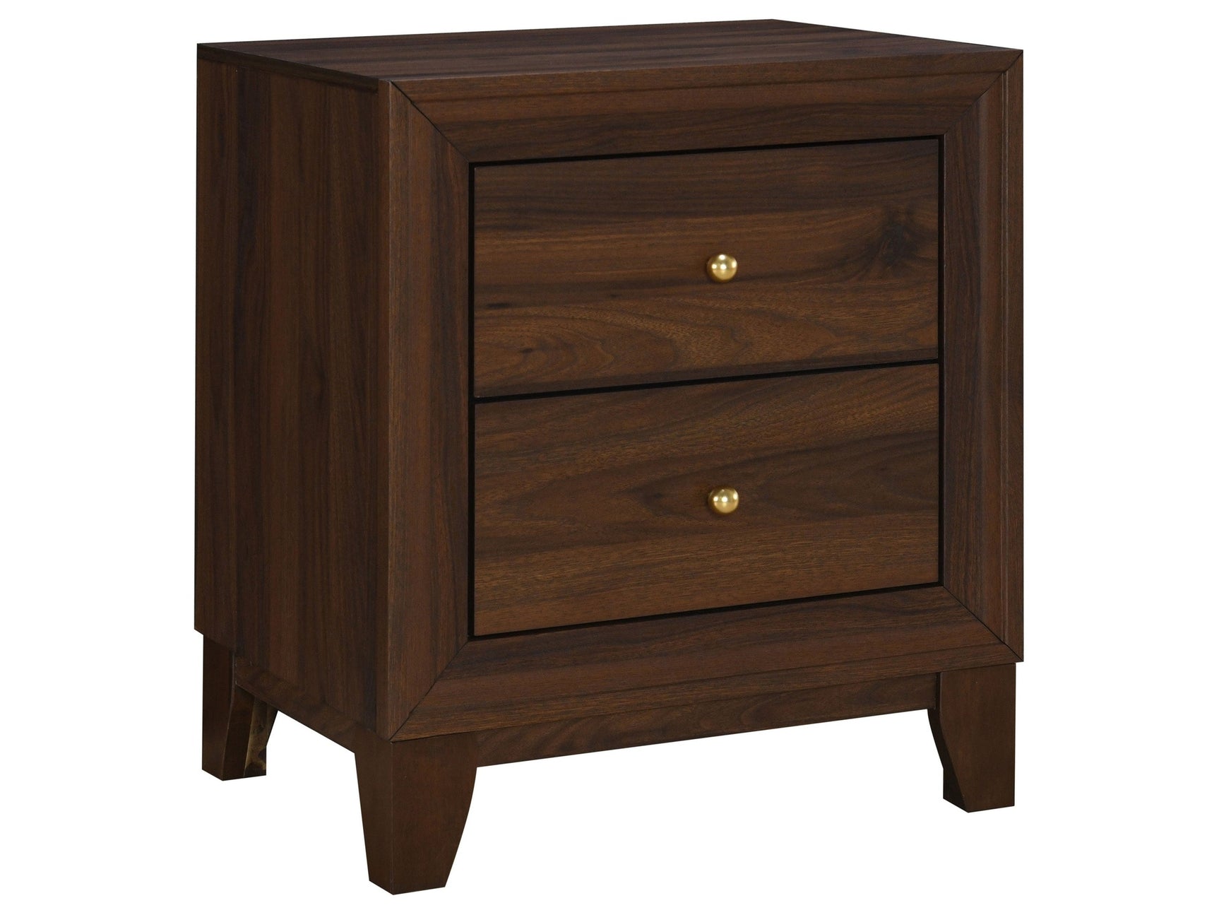 Welsley Walnut Nightstand - Ornate Home