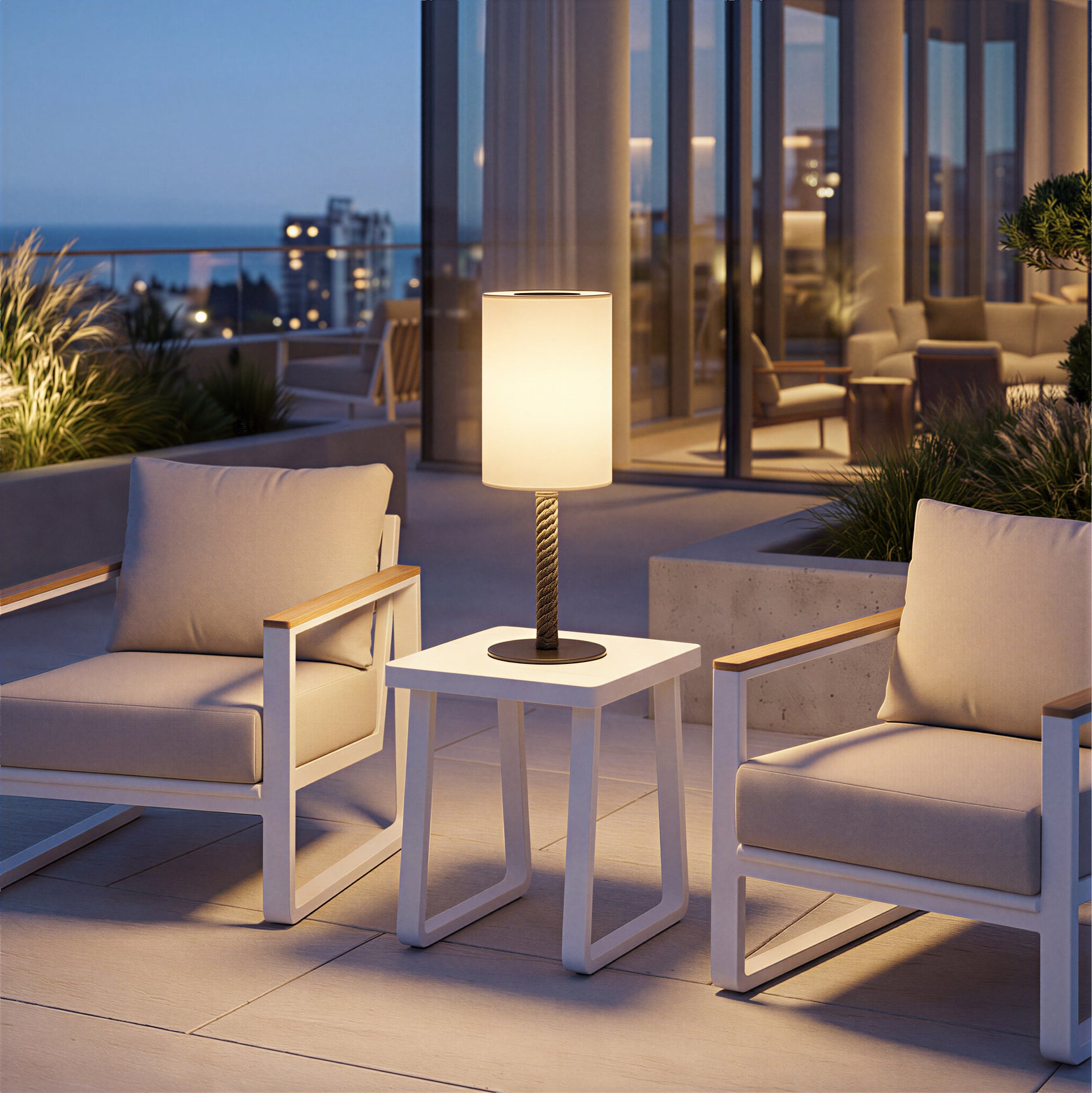 Welt White Side Table