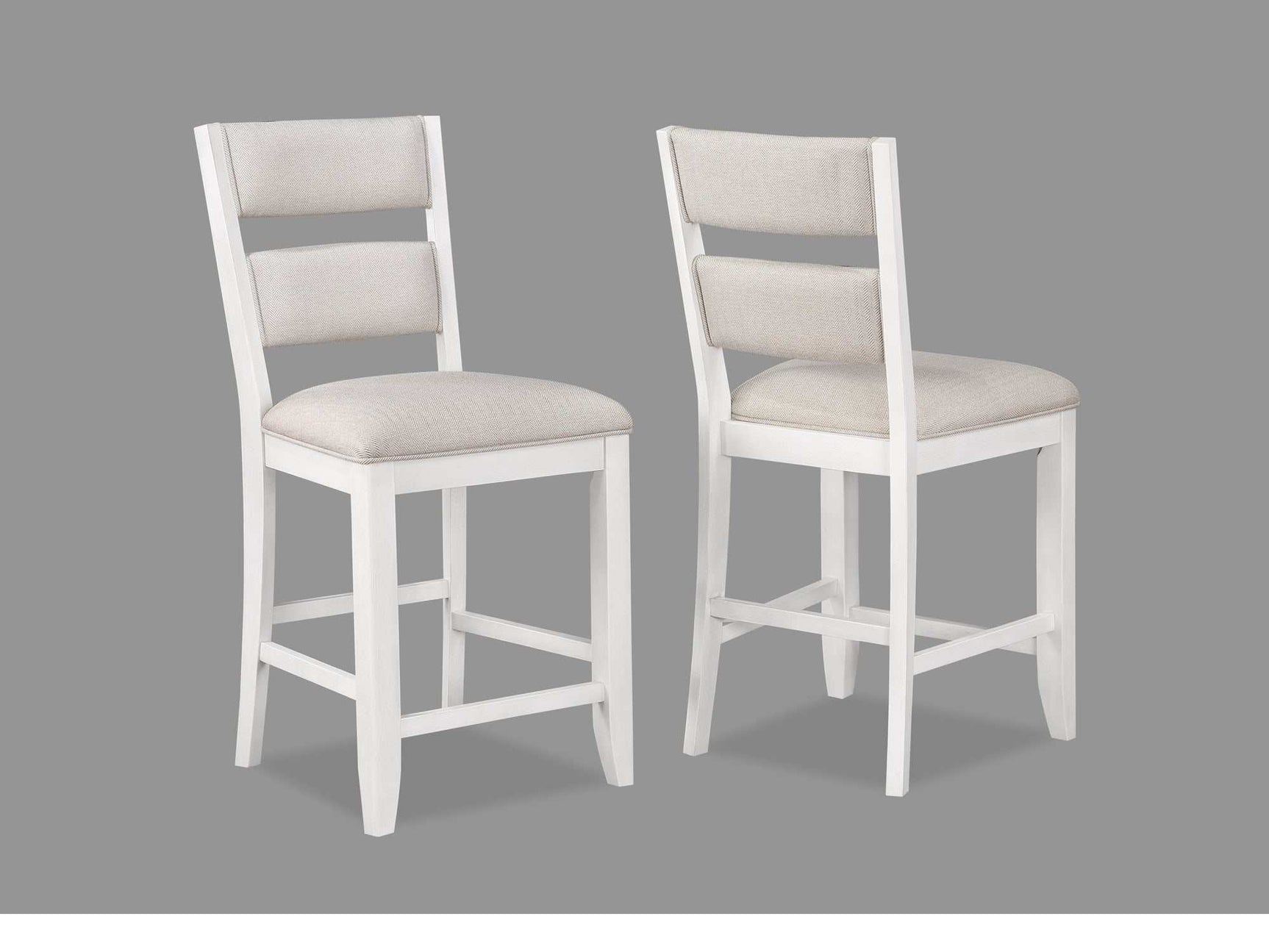 Wendy White Counter Height Dining Chairs - Ornate Home