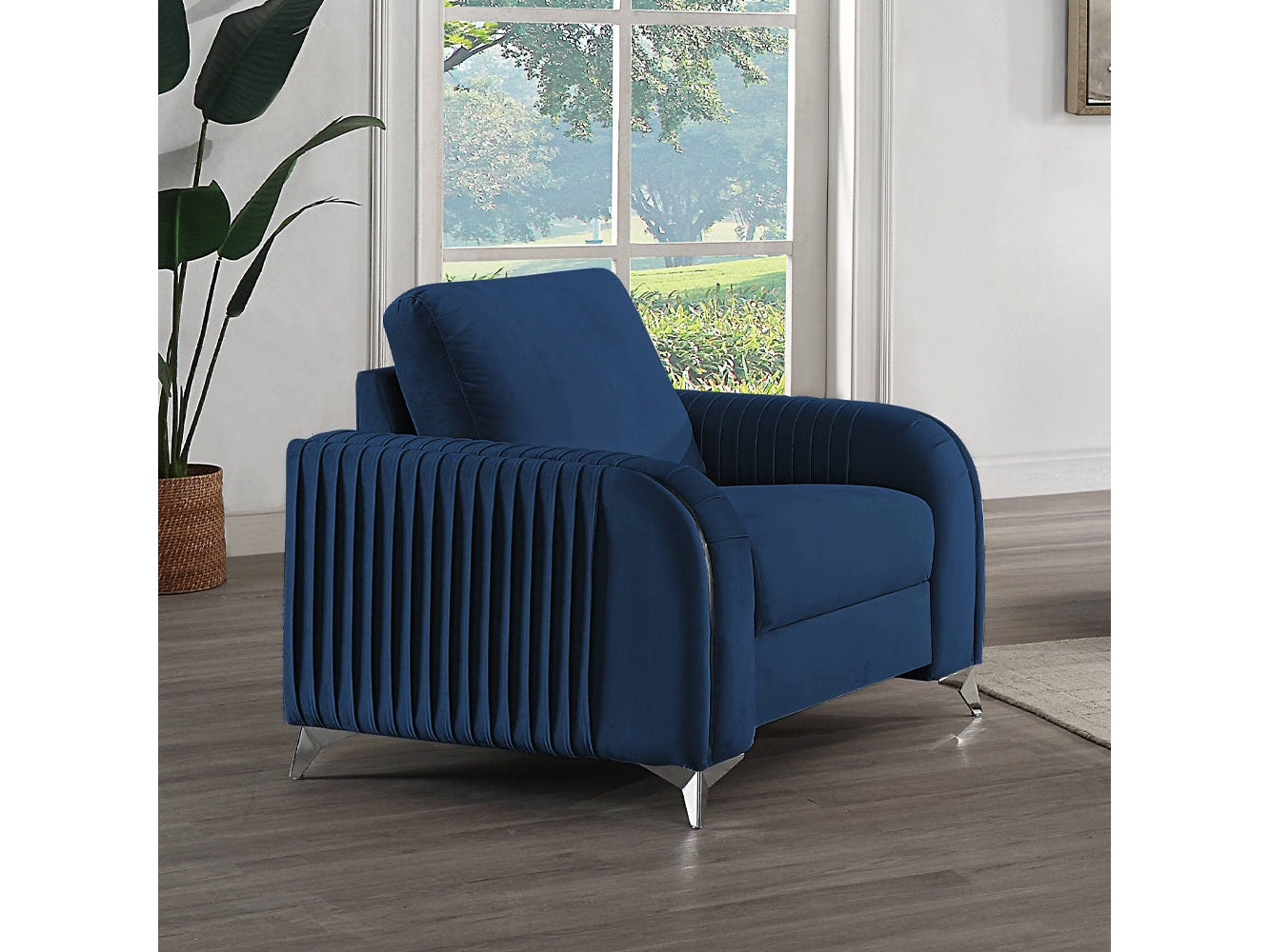 Wenona Blue Chair - Ornate Home