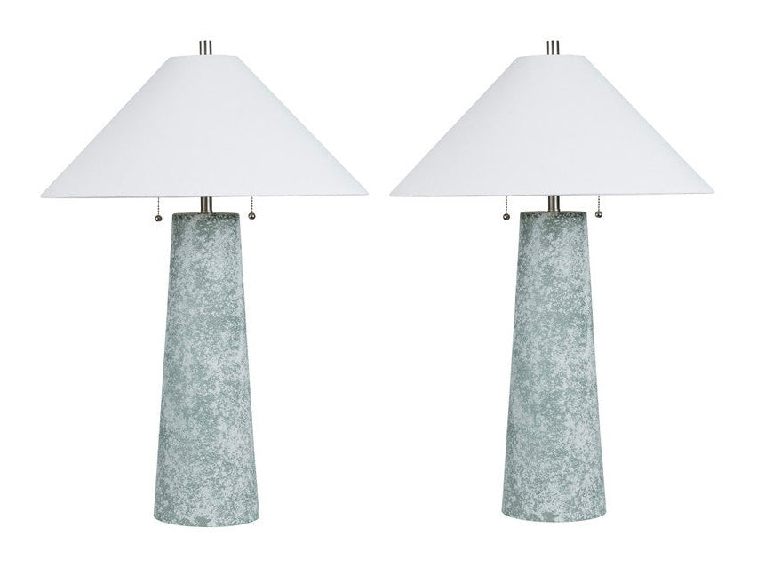 Wentworth Blue/White Table Lamp (Set of 2) - Ornate Home