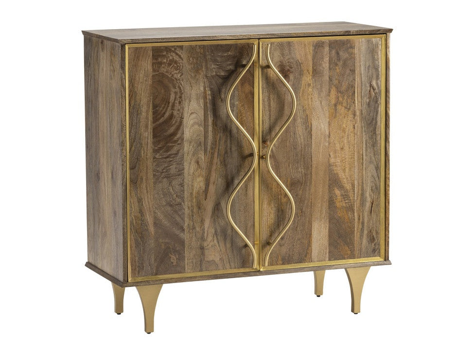 Wentworth Brown/Gold Cabinet - Ornate Home
