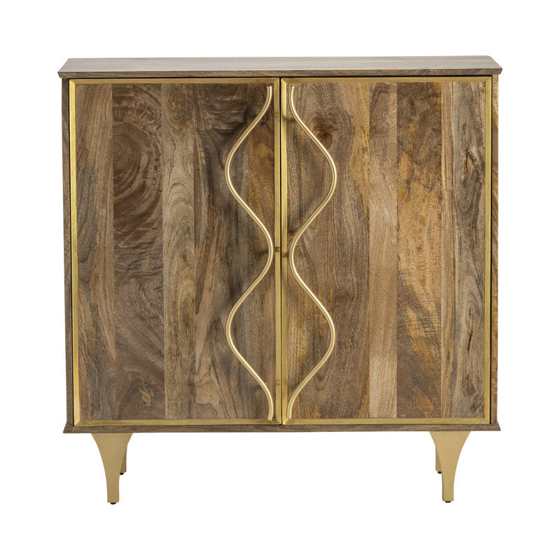 Wentworth Brown/Gold Cabinet - Ornate Home