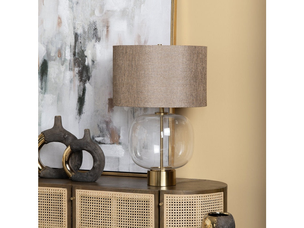 Wesley Clear/Gold Table Lamp - Ornate Home