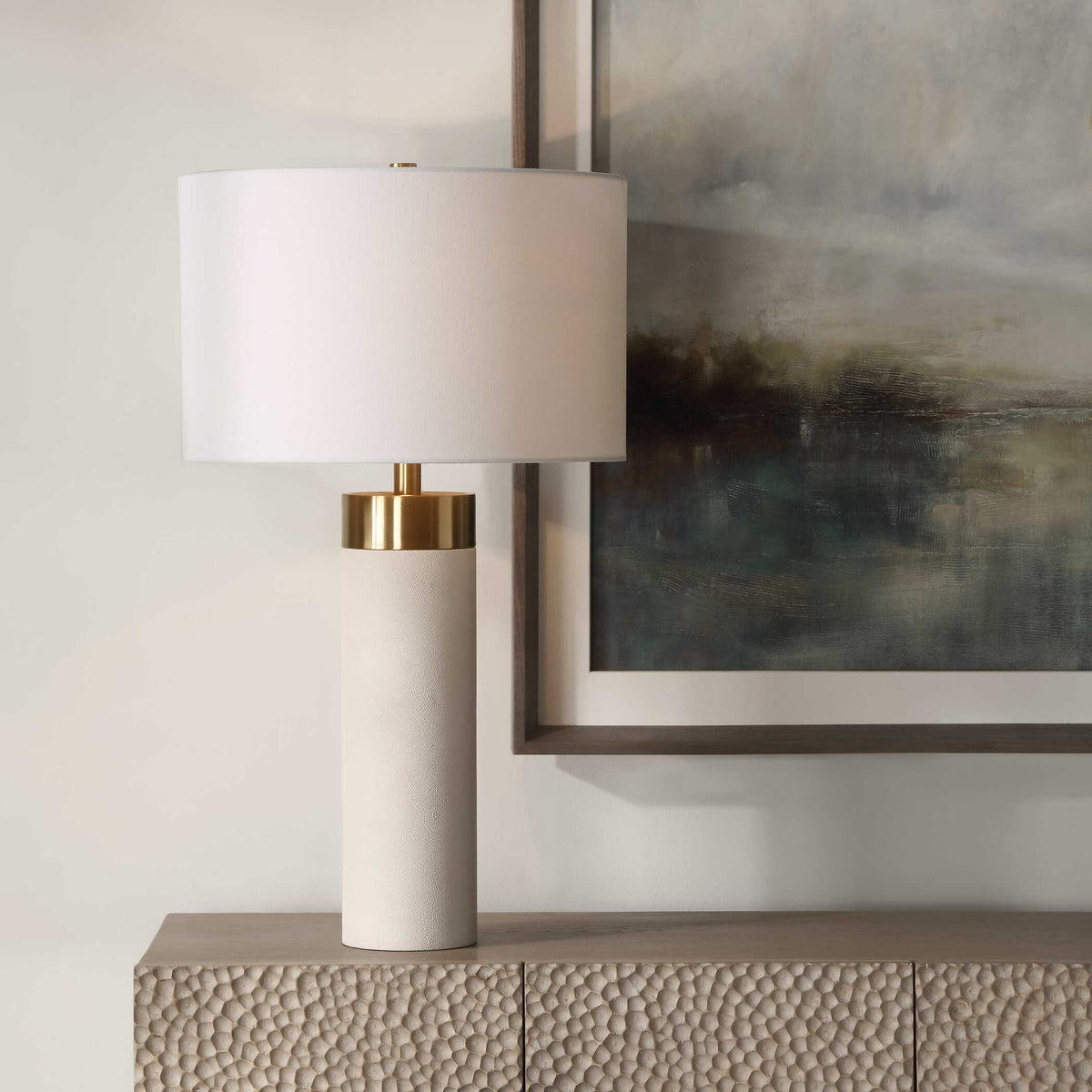 Wessex White Table Lamp - Ornate Home