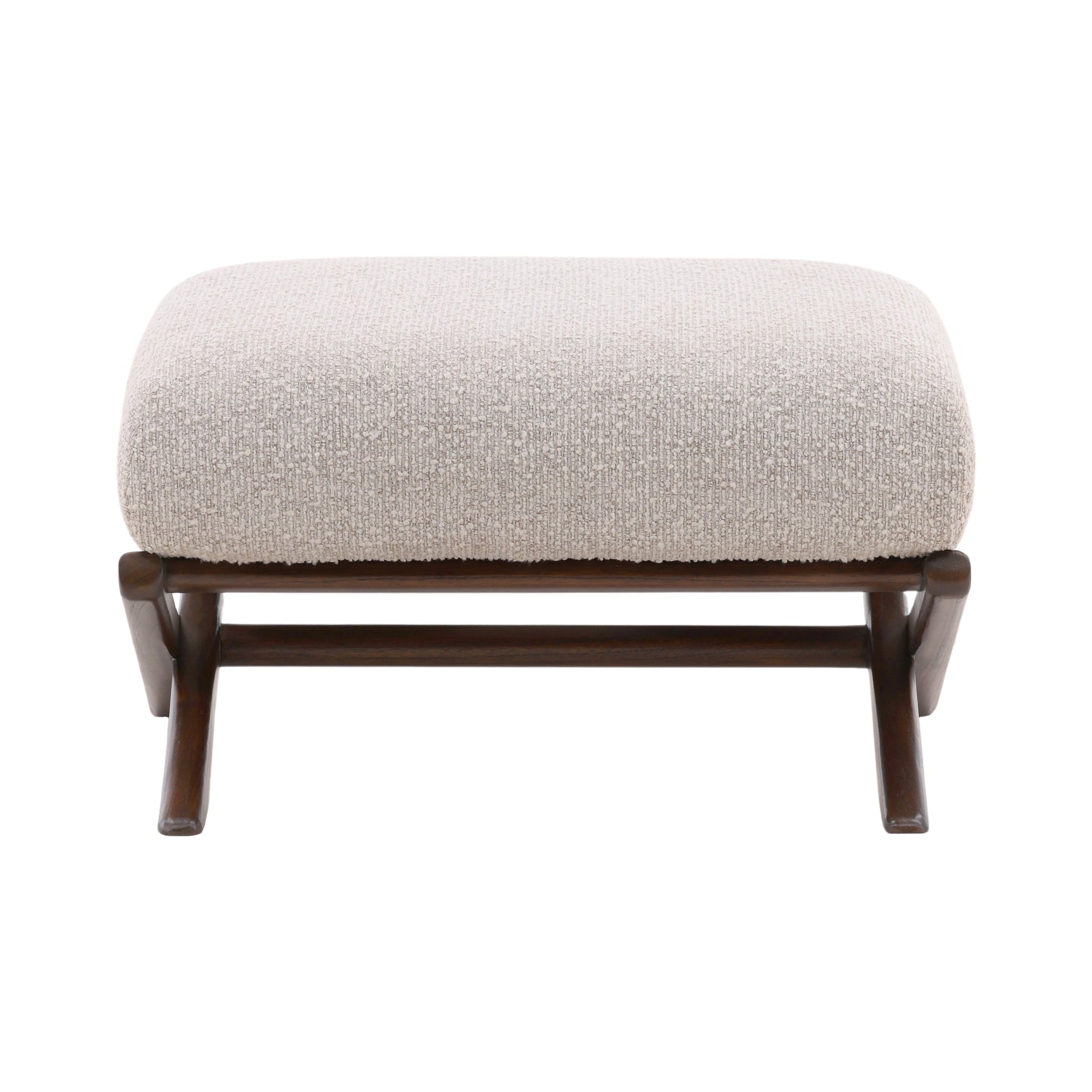 Wesson Cream Ottoman - Ornate Home