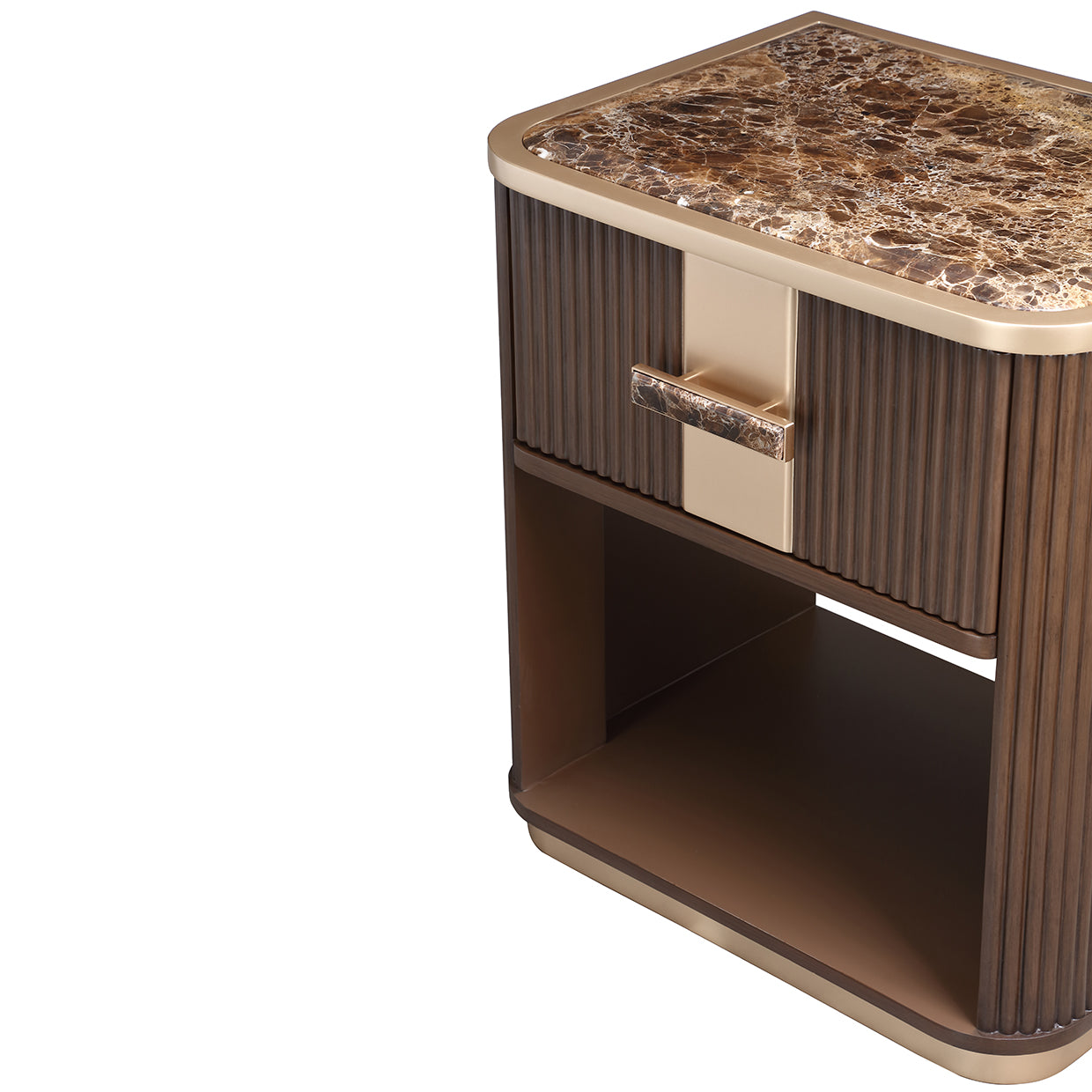 West Kensington Medium Espresso 1-Drawer Nightstand - Ornate Home