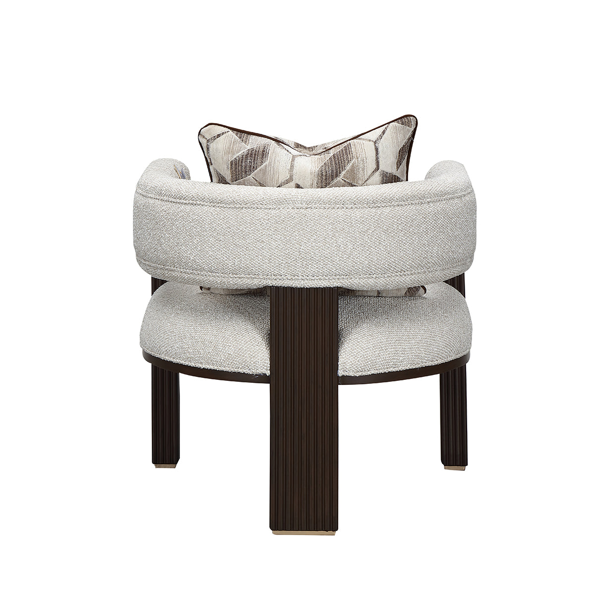 West Kensington Medium Espresso/Buff Accent Chair - Ornate Home