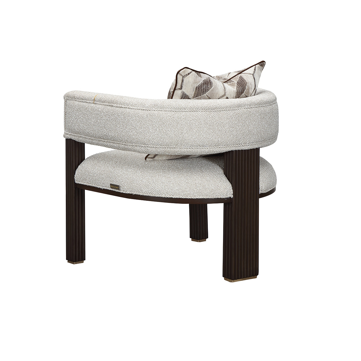 West Kensington Medium Espresso/Buff Accent Chair - Ornate Home
