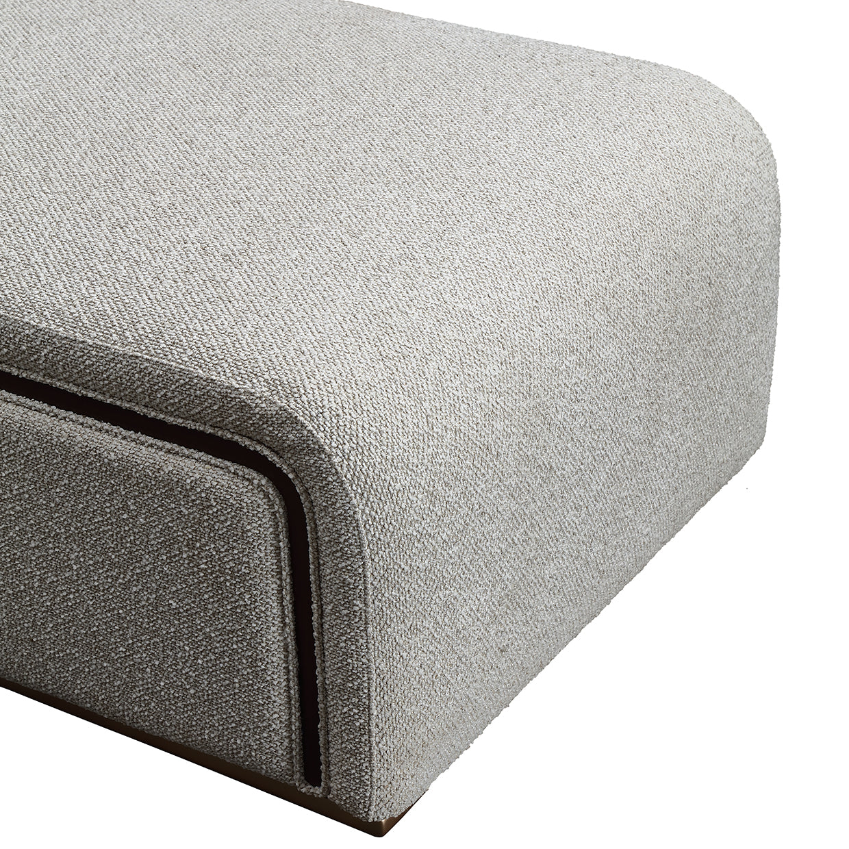 West Kensington Medium Espresso/Buff Chaise - Ornate Home
