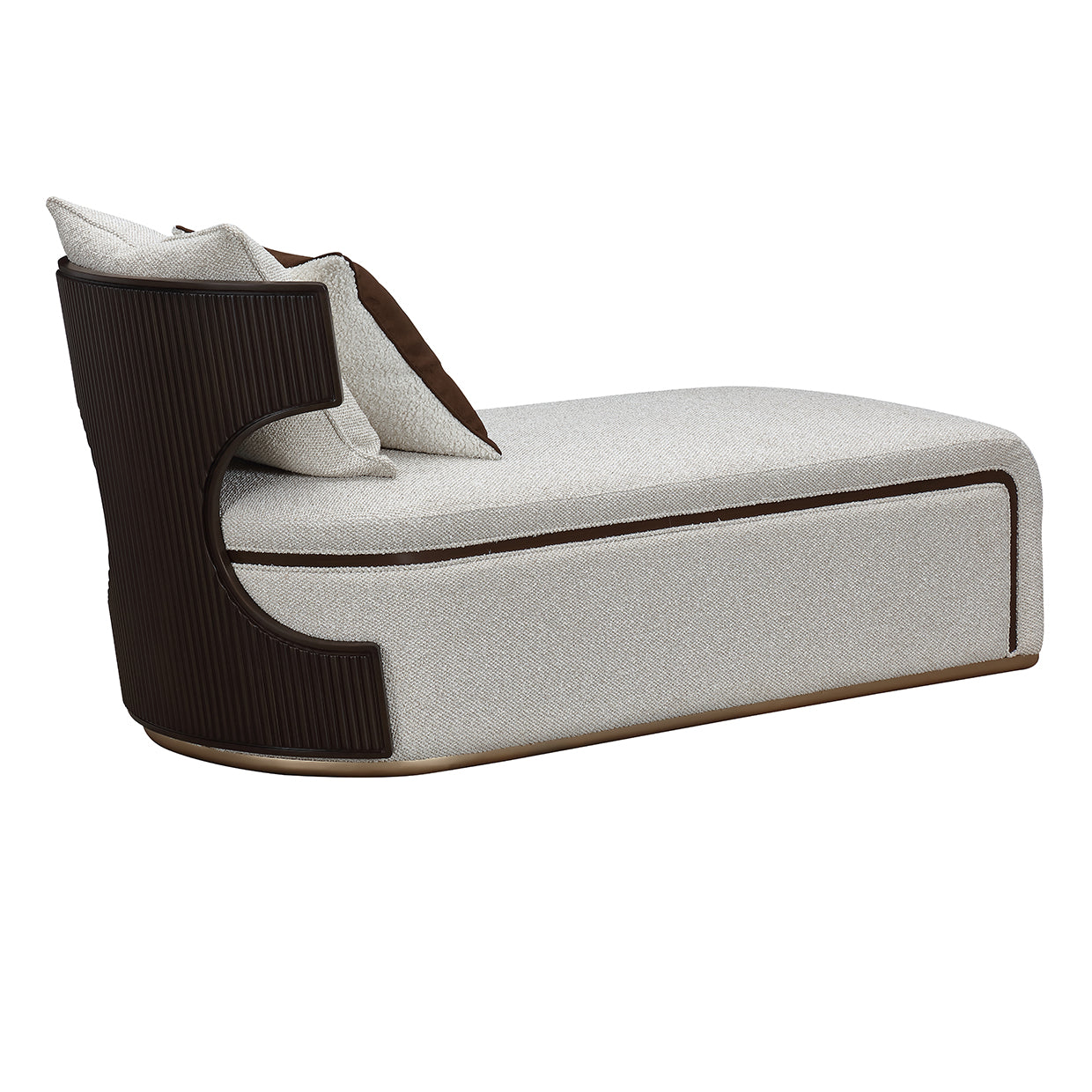 West Kensington Medium Espresso/Buff Chaise - Ornate Home